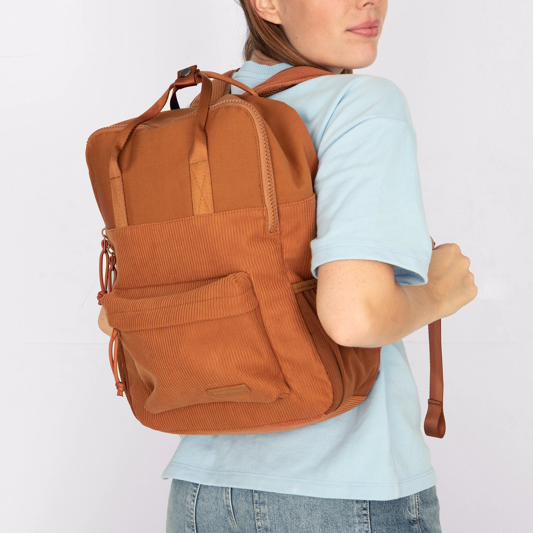 Ribbi - Backpack 'Springfield' coffee brown 13L