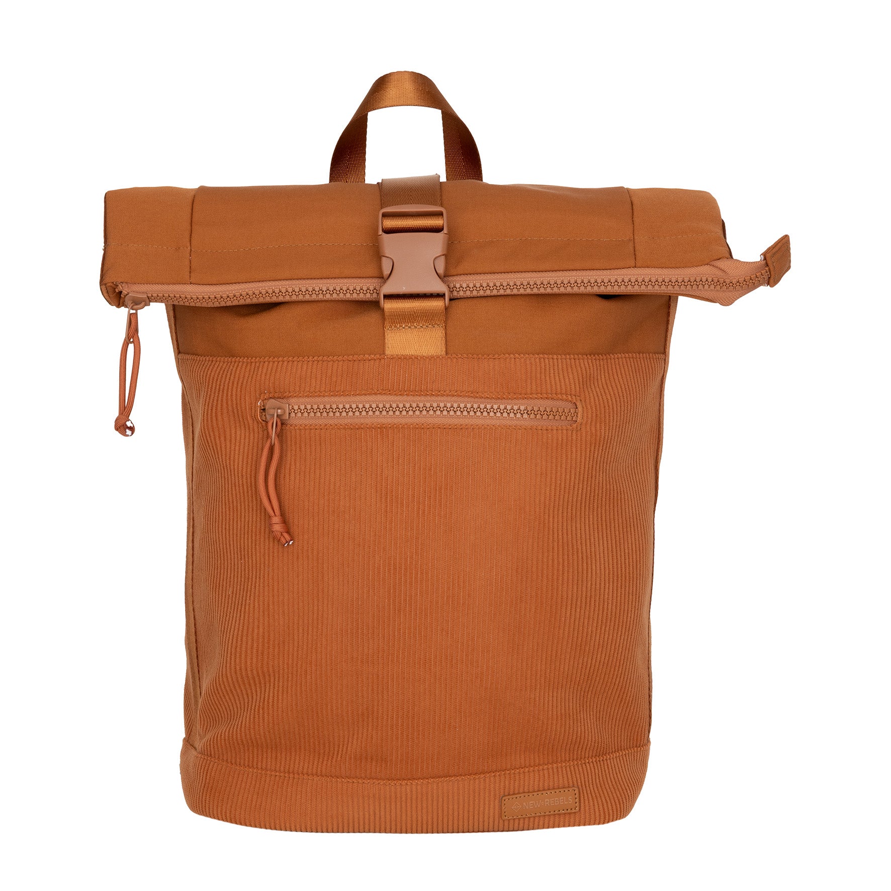 Ribbi - Rolrugzak 'New York' coffee brown 17-21L