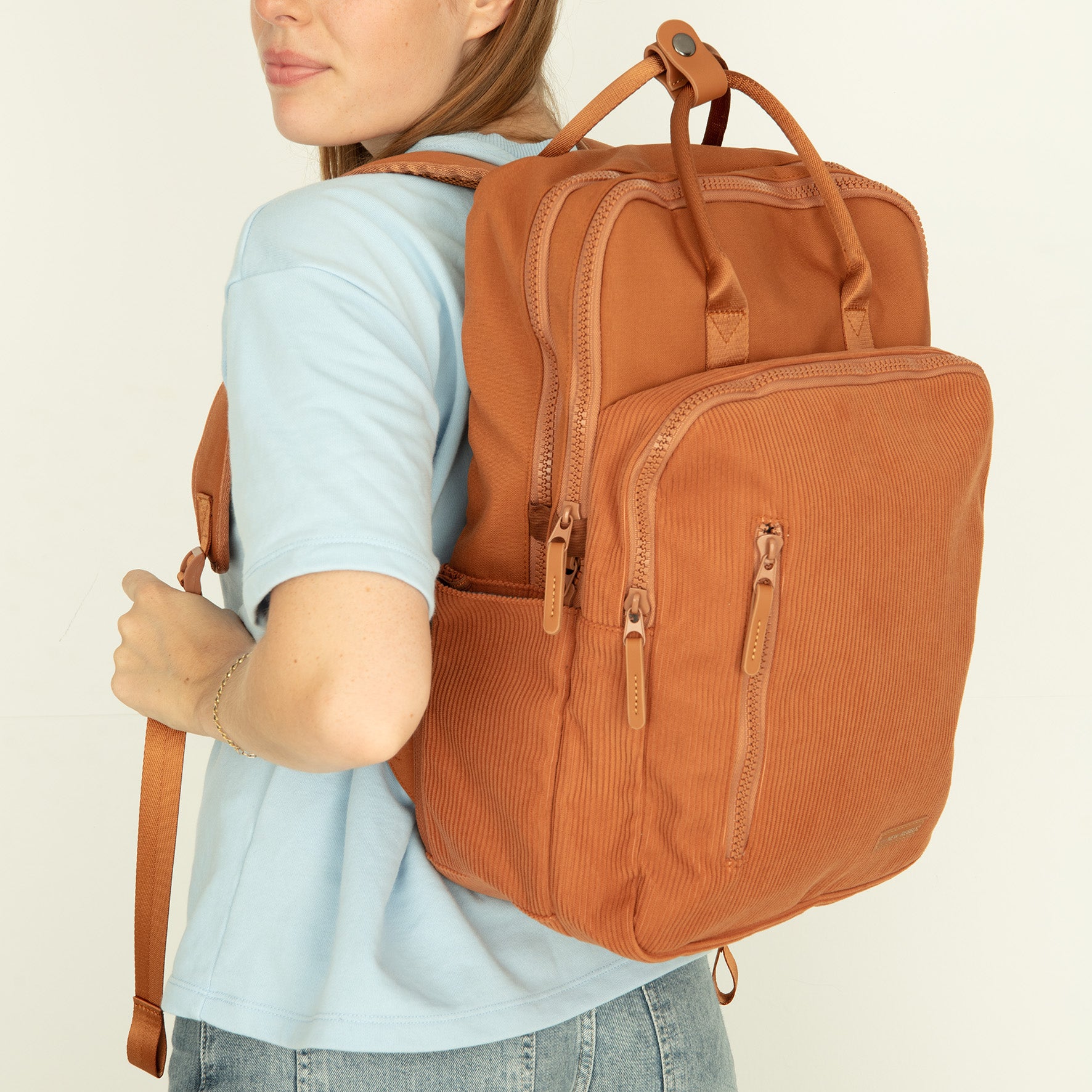 Ribbi - Laptoprugzak 'Milwaukee' coffee brown 18L