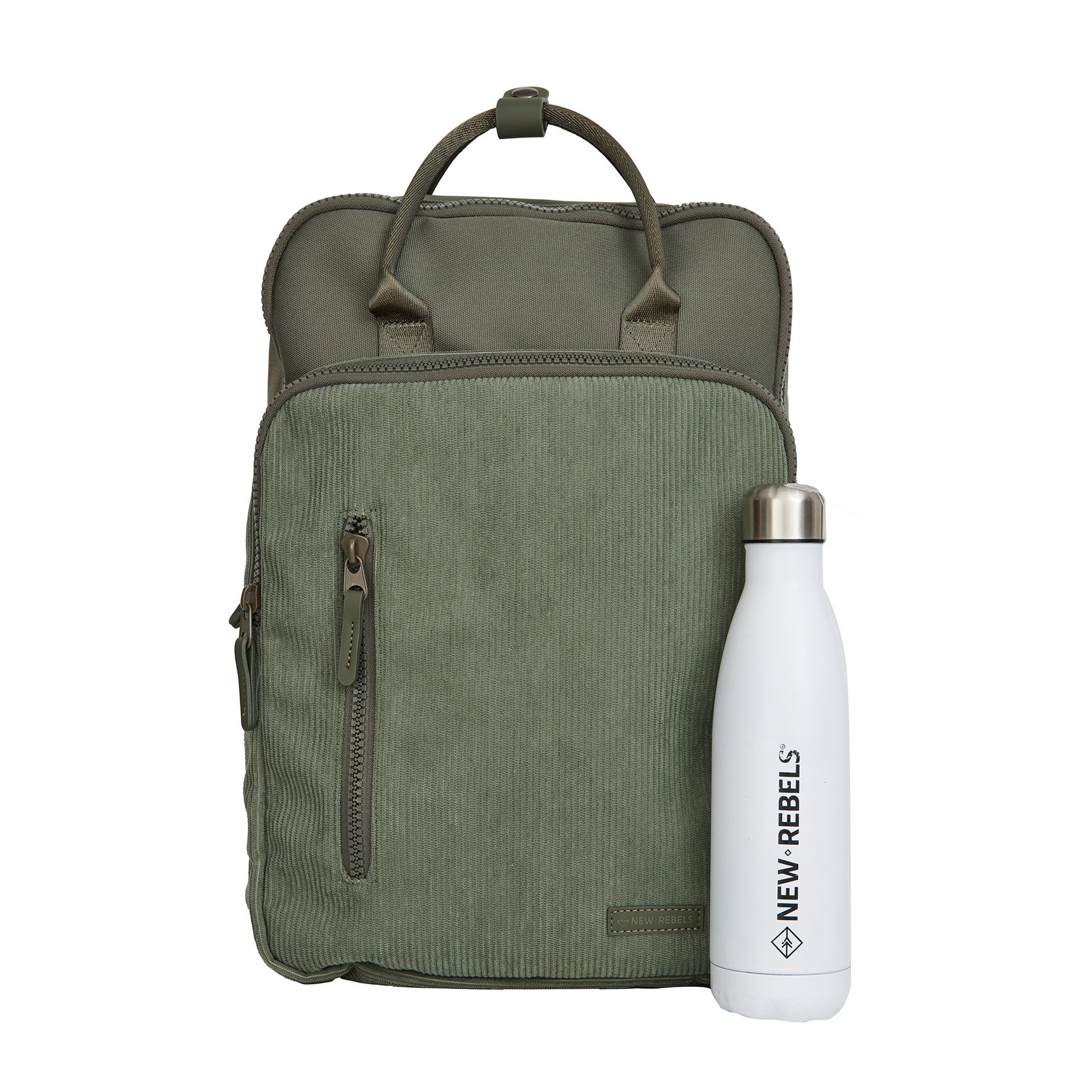 Ribbi - Laptoprugzak 'Milwaukee' sage green 18L