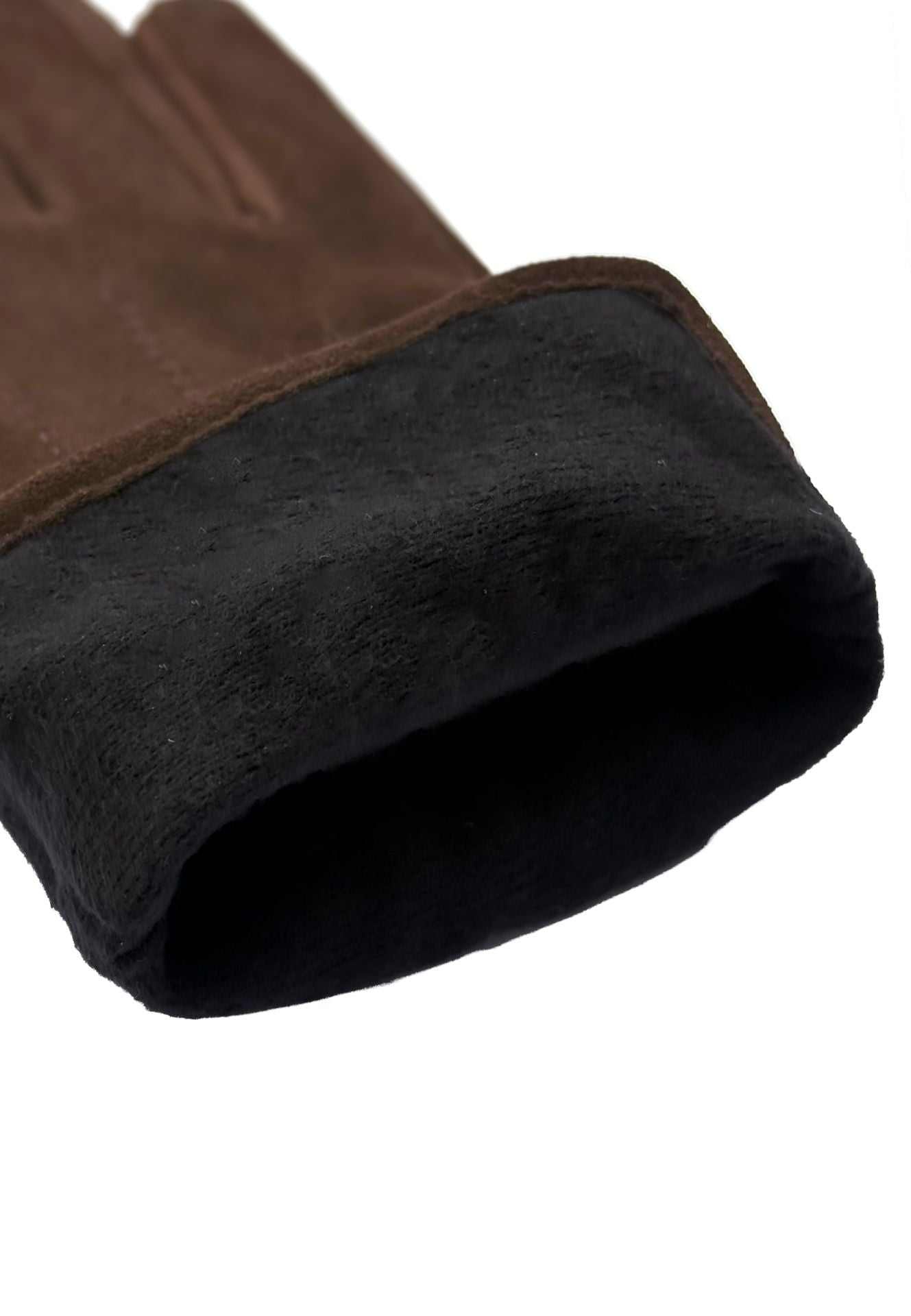 Suede gloves 'Luna' tobacco