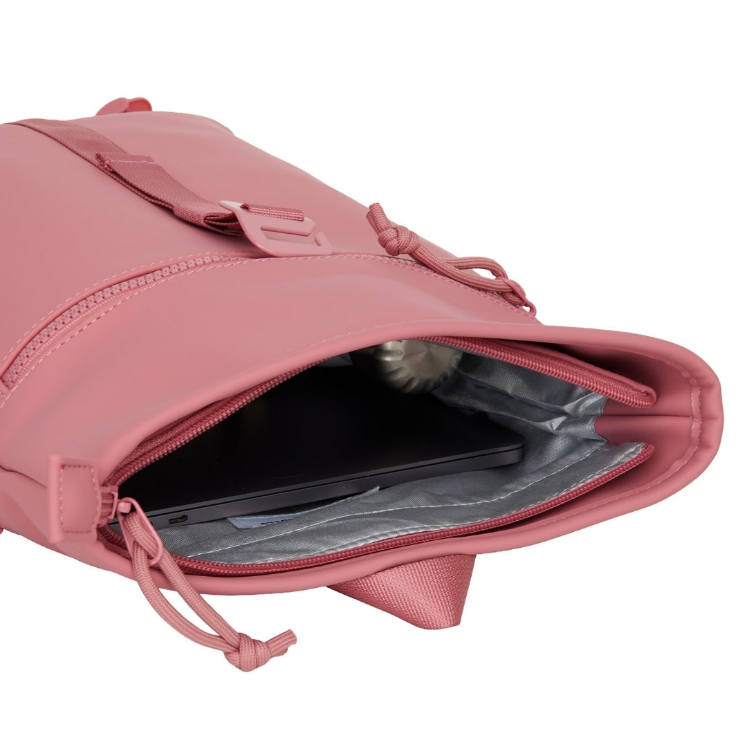 Branson - Mini waterafstotend rolltop rugzakje 'Los Angeles' 7L blush pink
