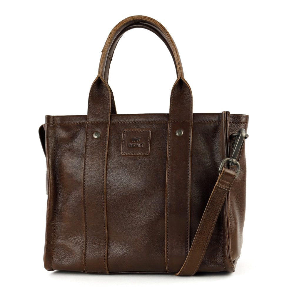 Mini tote bag 'Pepe' S dark brown