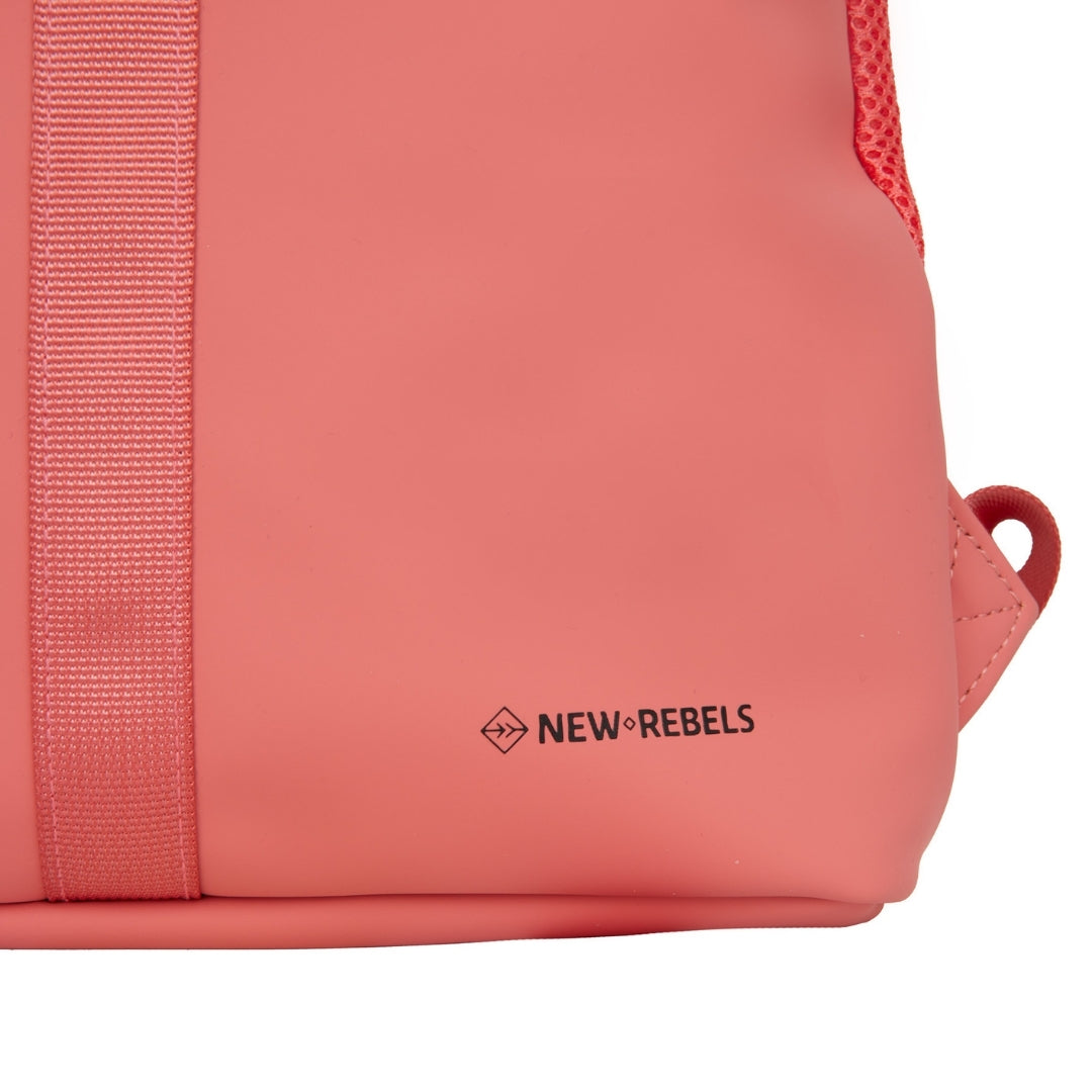 Branson - Mini waterafstotend rolltop rugzakje 'Los Angeles' 7L coral