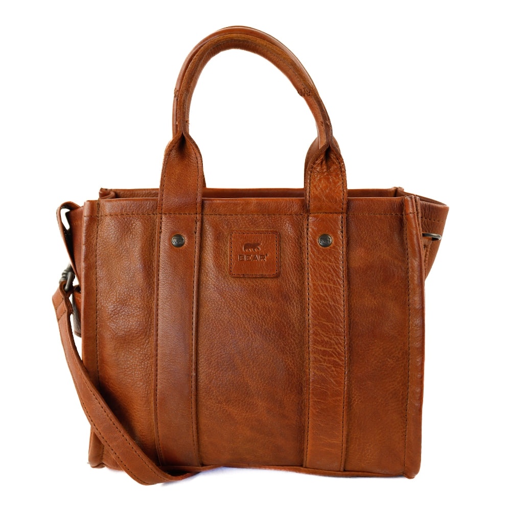 Mini tote bag 'Pepe' S cognac