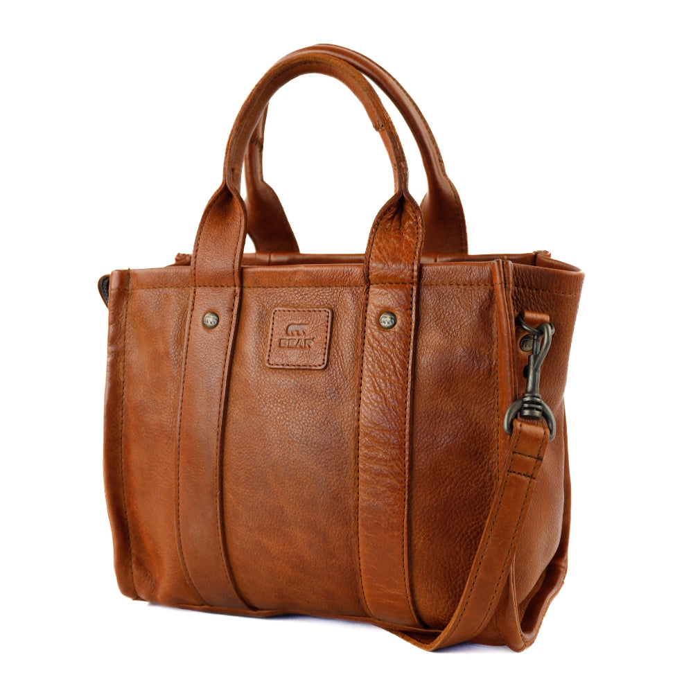 Mini tote bag 'Pepe' S cognac