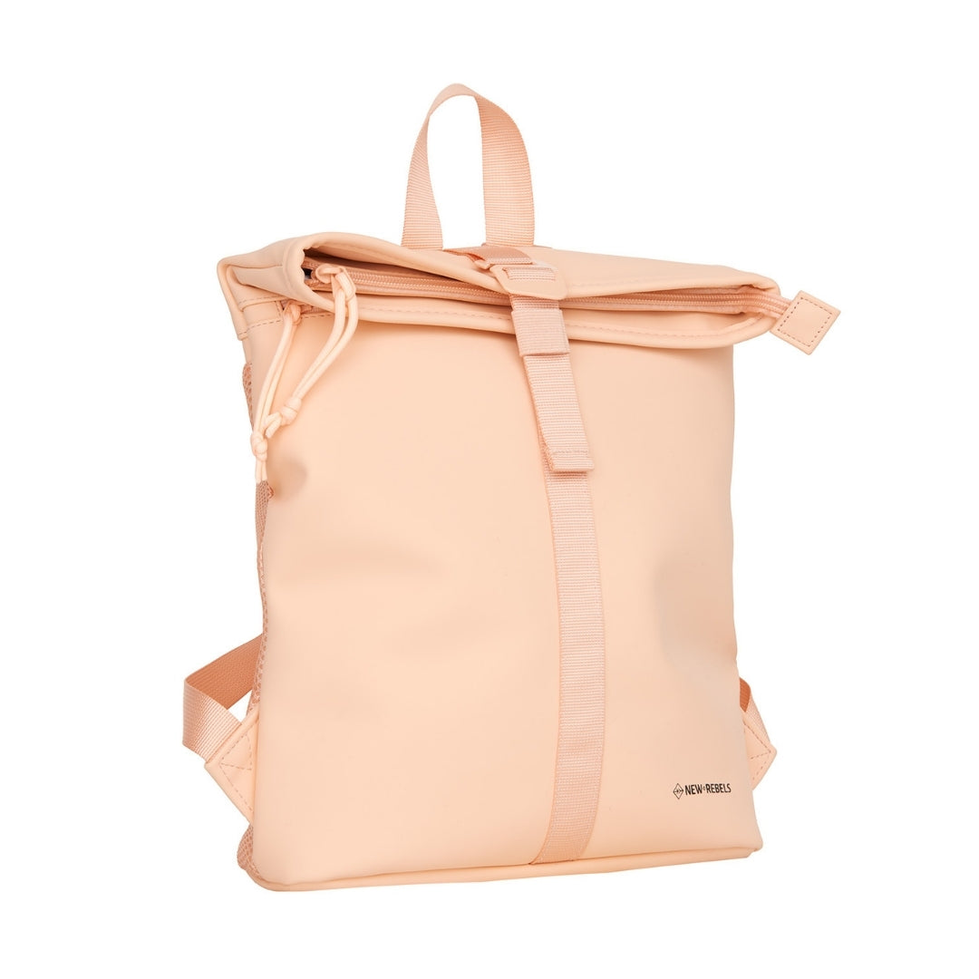 Branson - Mini waterafstotend rolltop rugzakje 'Los Angeles' 7L salmon
