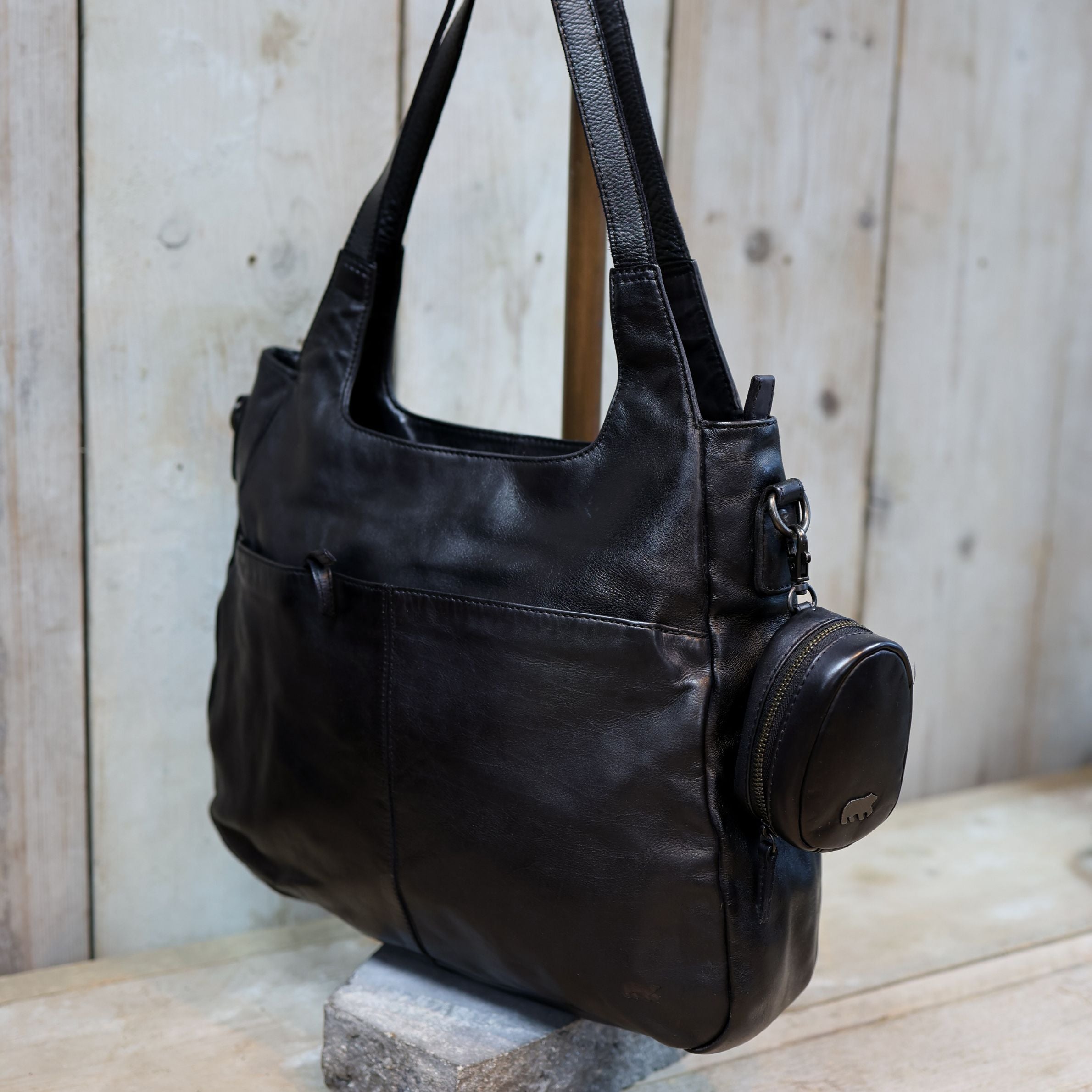 Bag Charm/Etui 'Fieke' zwart