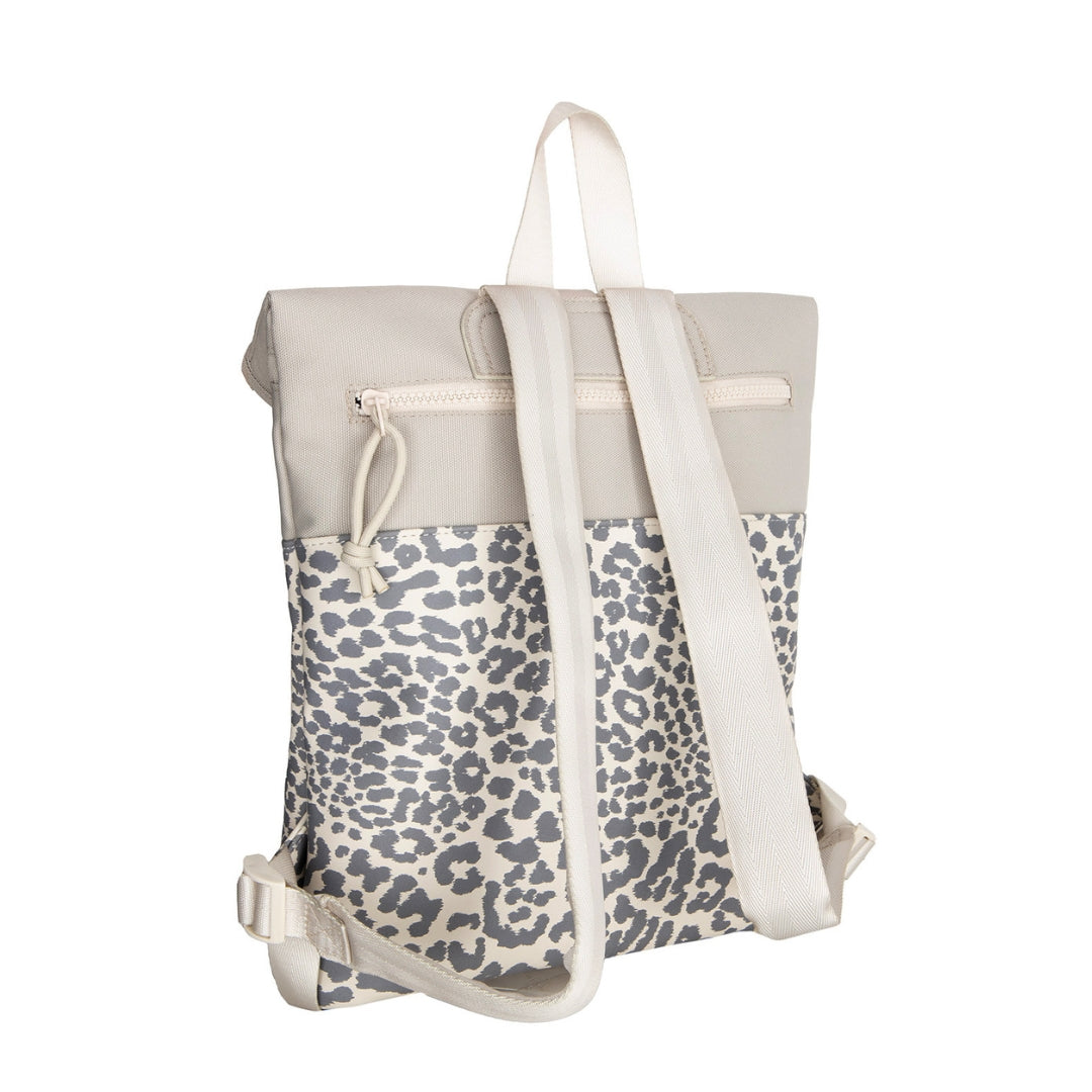 Urban Leopard - Mini water repellent rolltop backpack 'Los Angeles' 7L beige