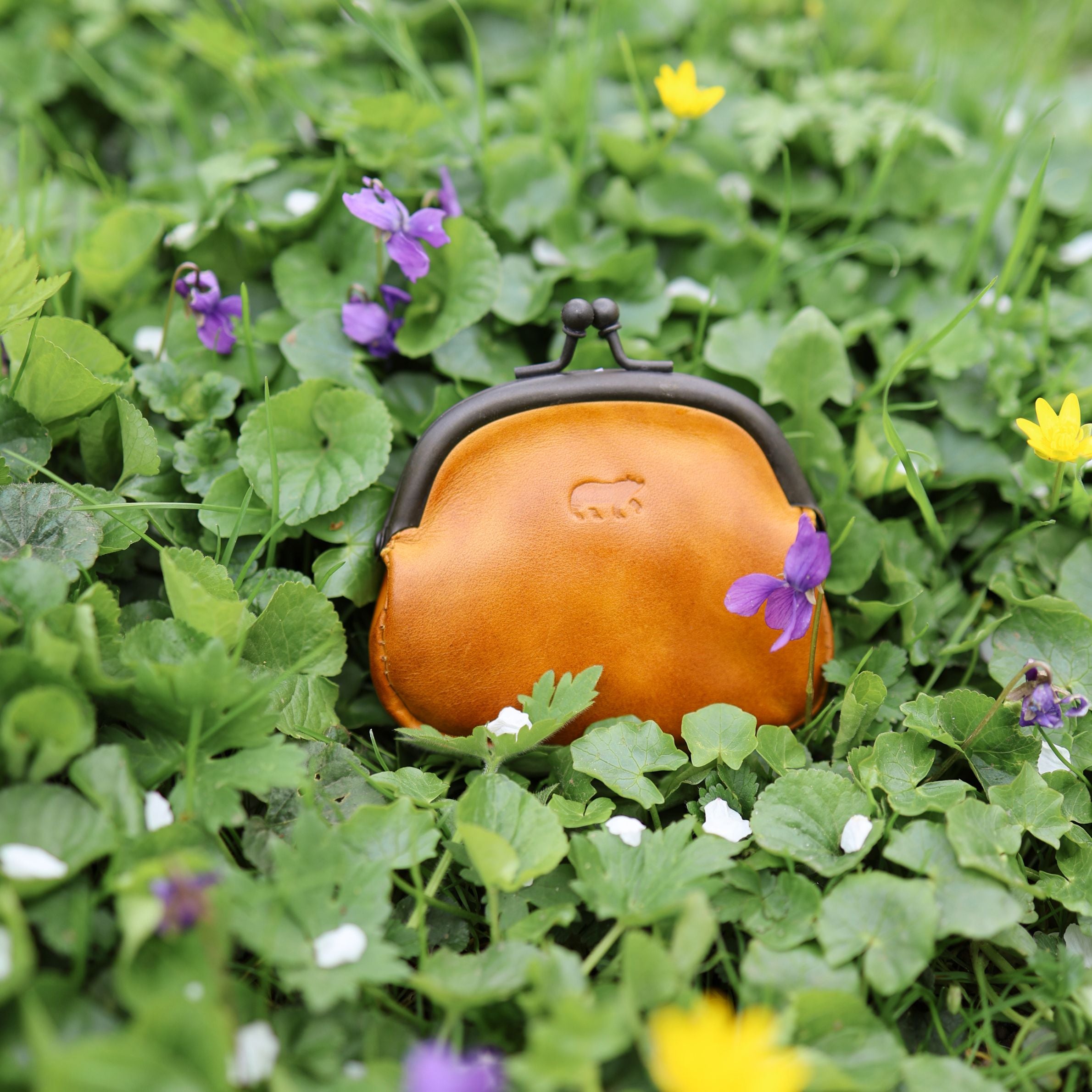 Beugelportemonneetje 'Lily' geel