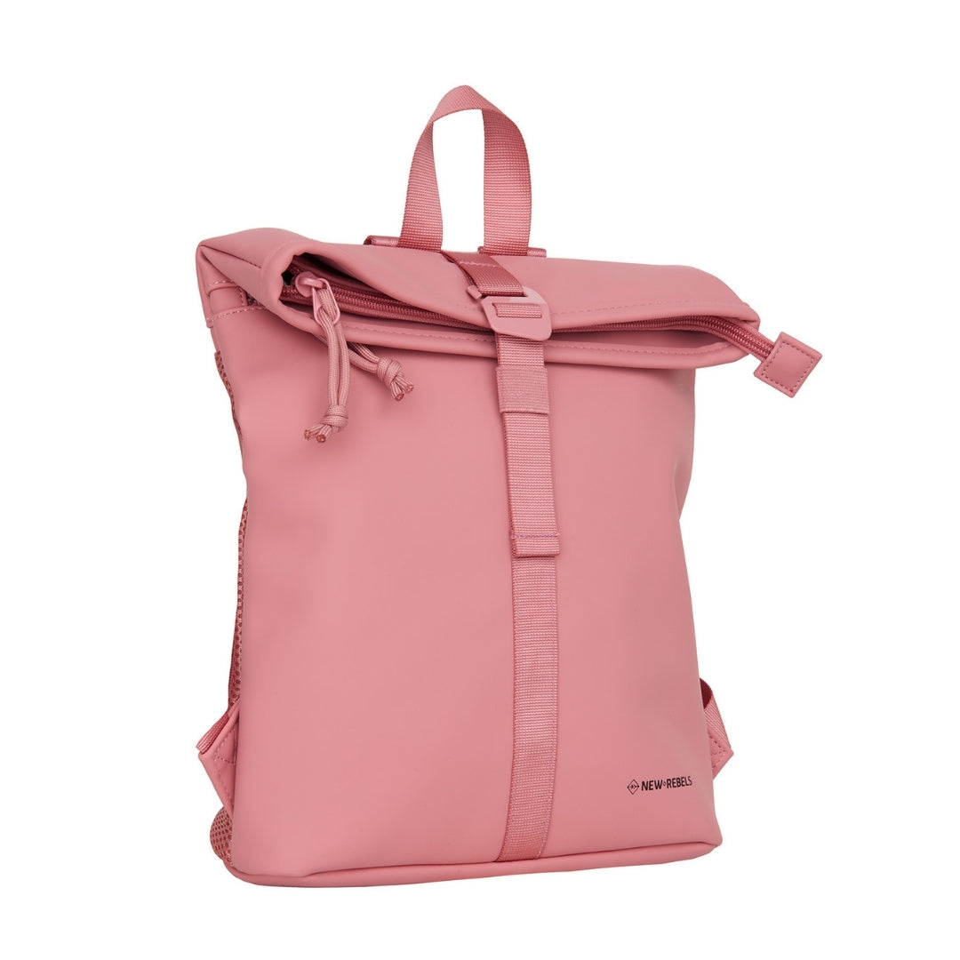 Branson - Mini waterafstotend rolltop rugzakje 'Los Angeles' 7L blush pink