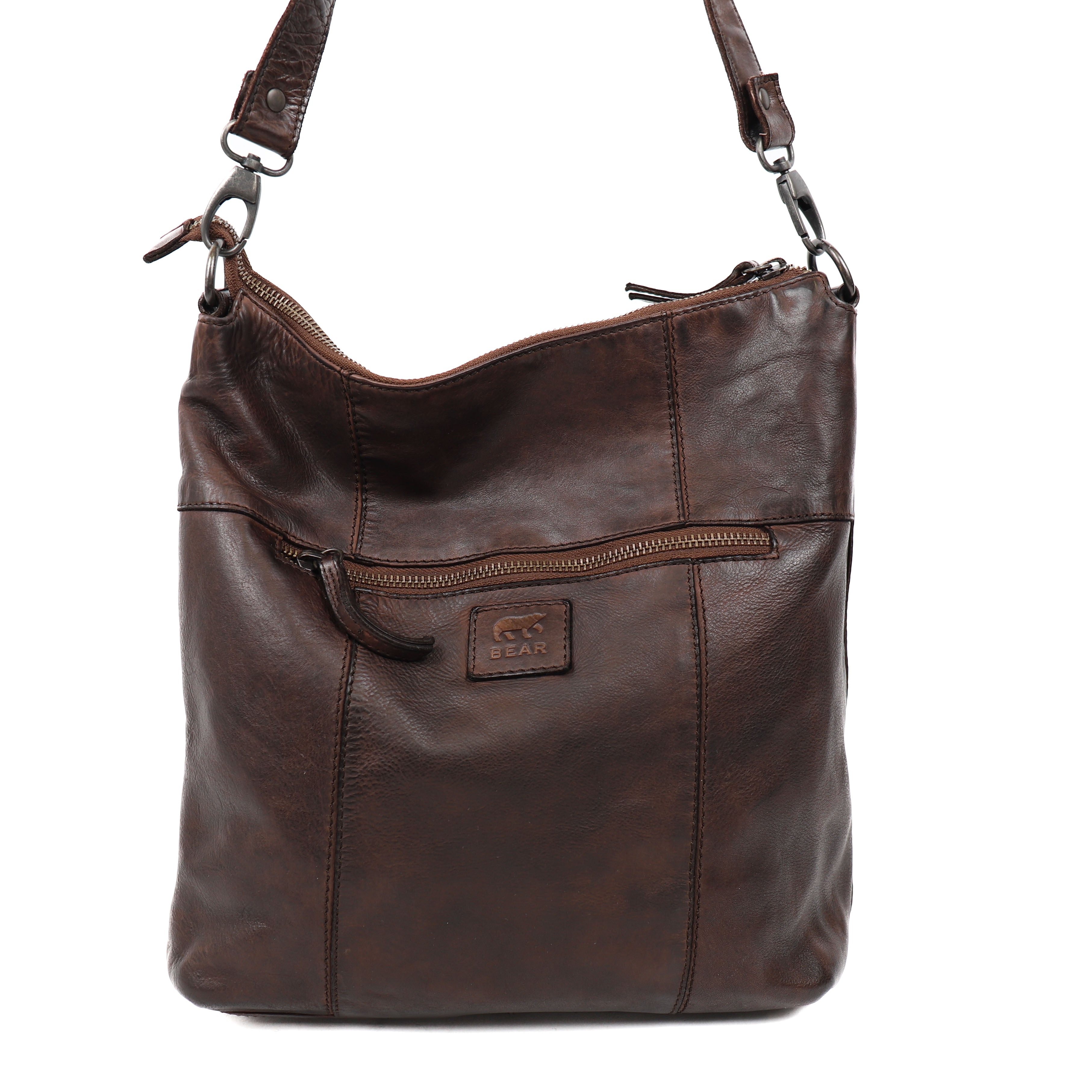 Hand/shoulder bag 'Ava' brown