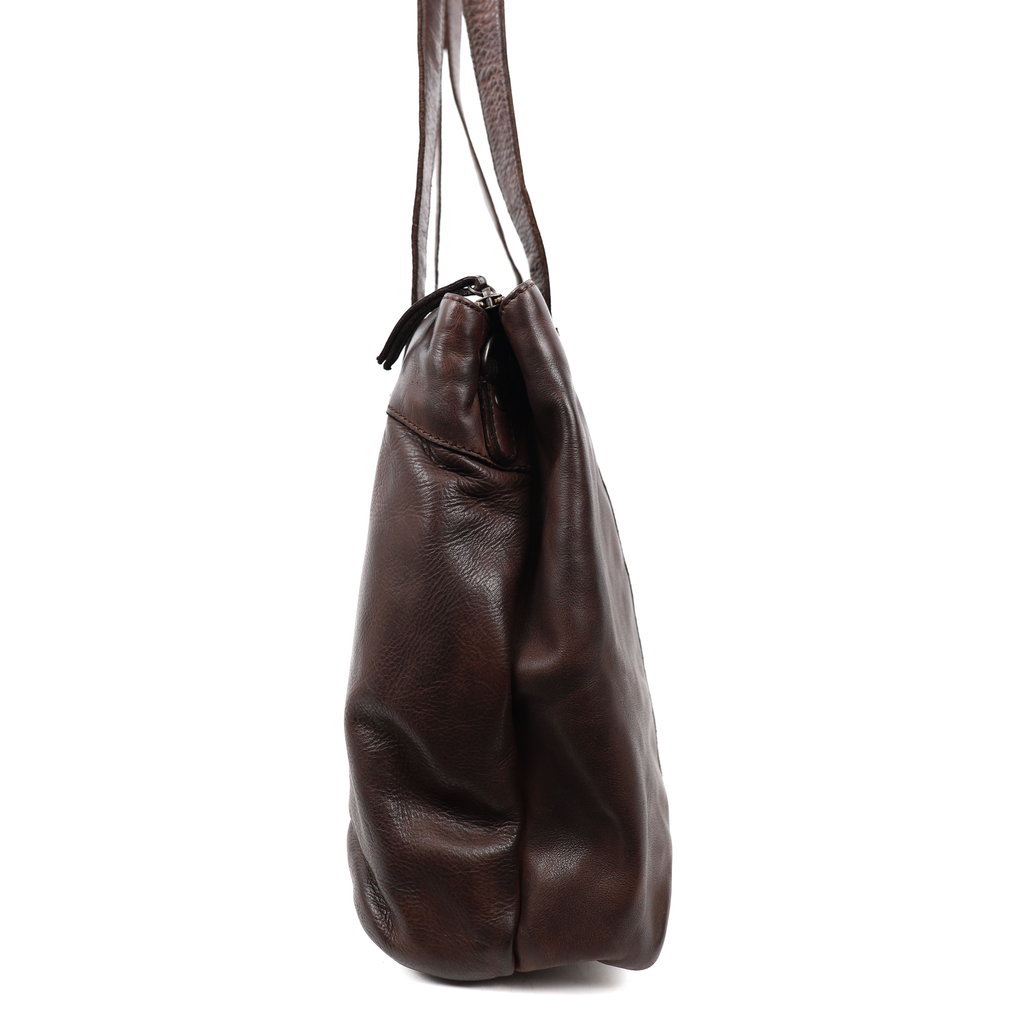 Hand/shoulder bag 'Bente' dark brown