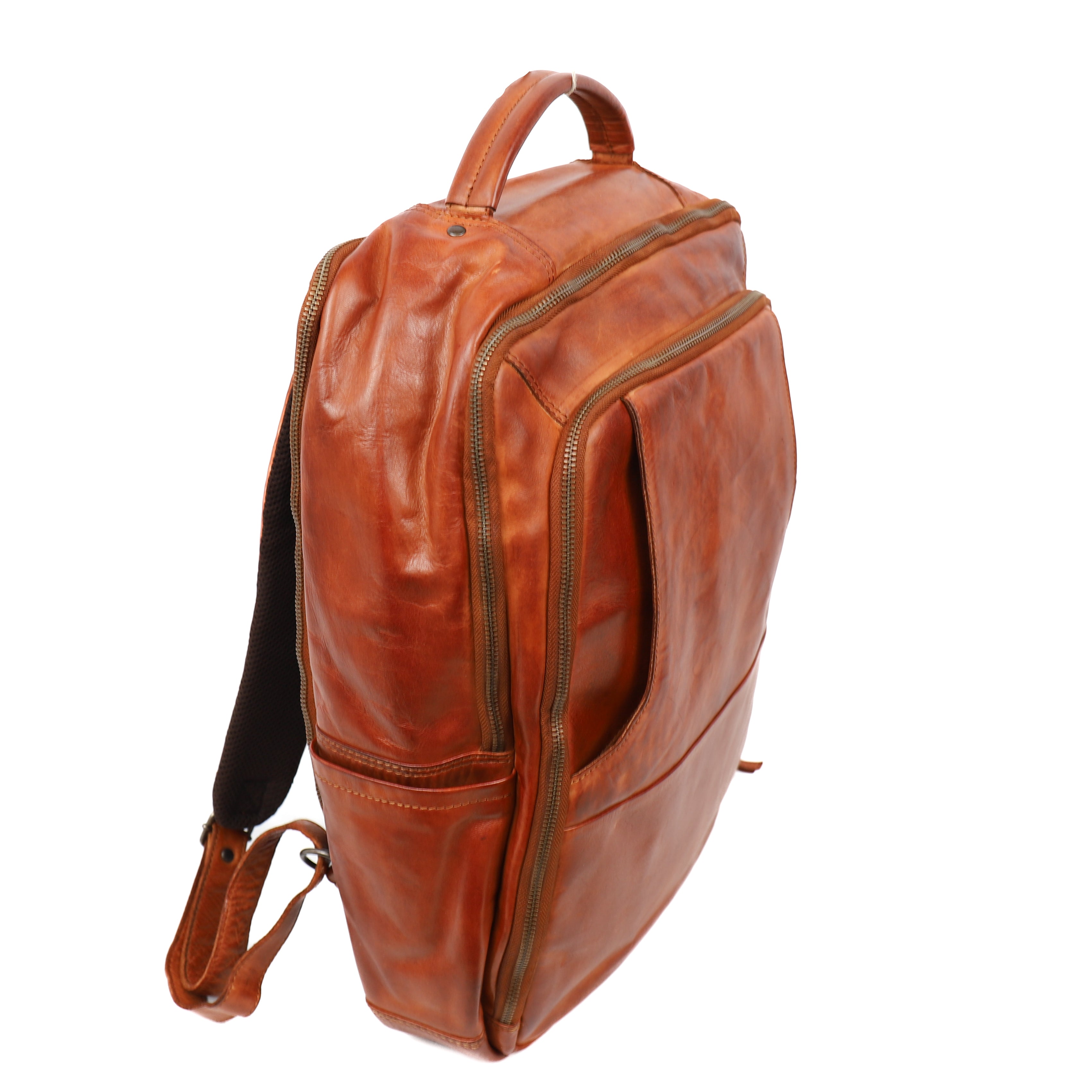 Laptop backpack 'Jayden' L cognac