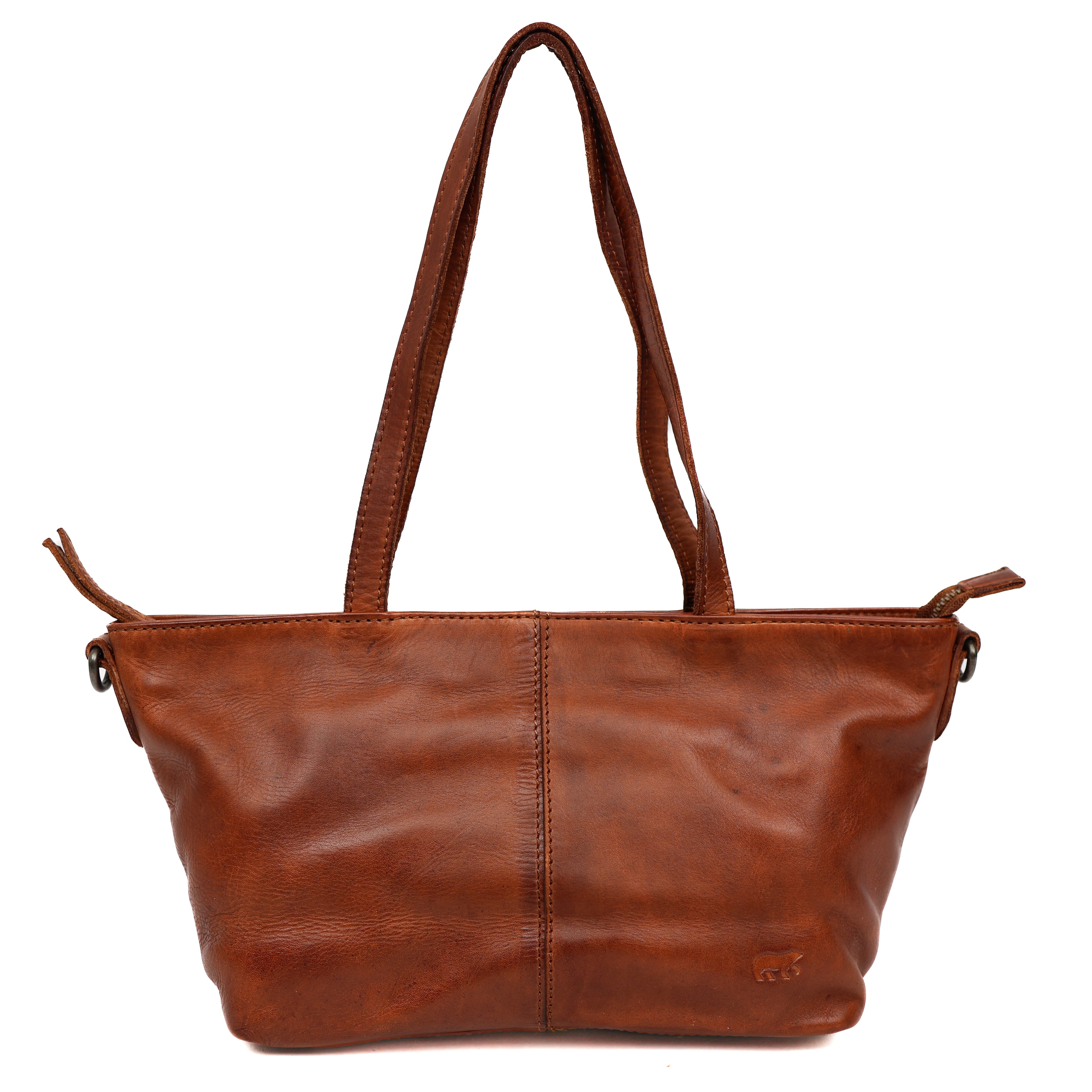 Klein hand-/schoudertasje 'Lola' cognac