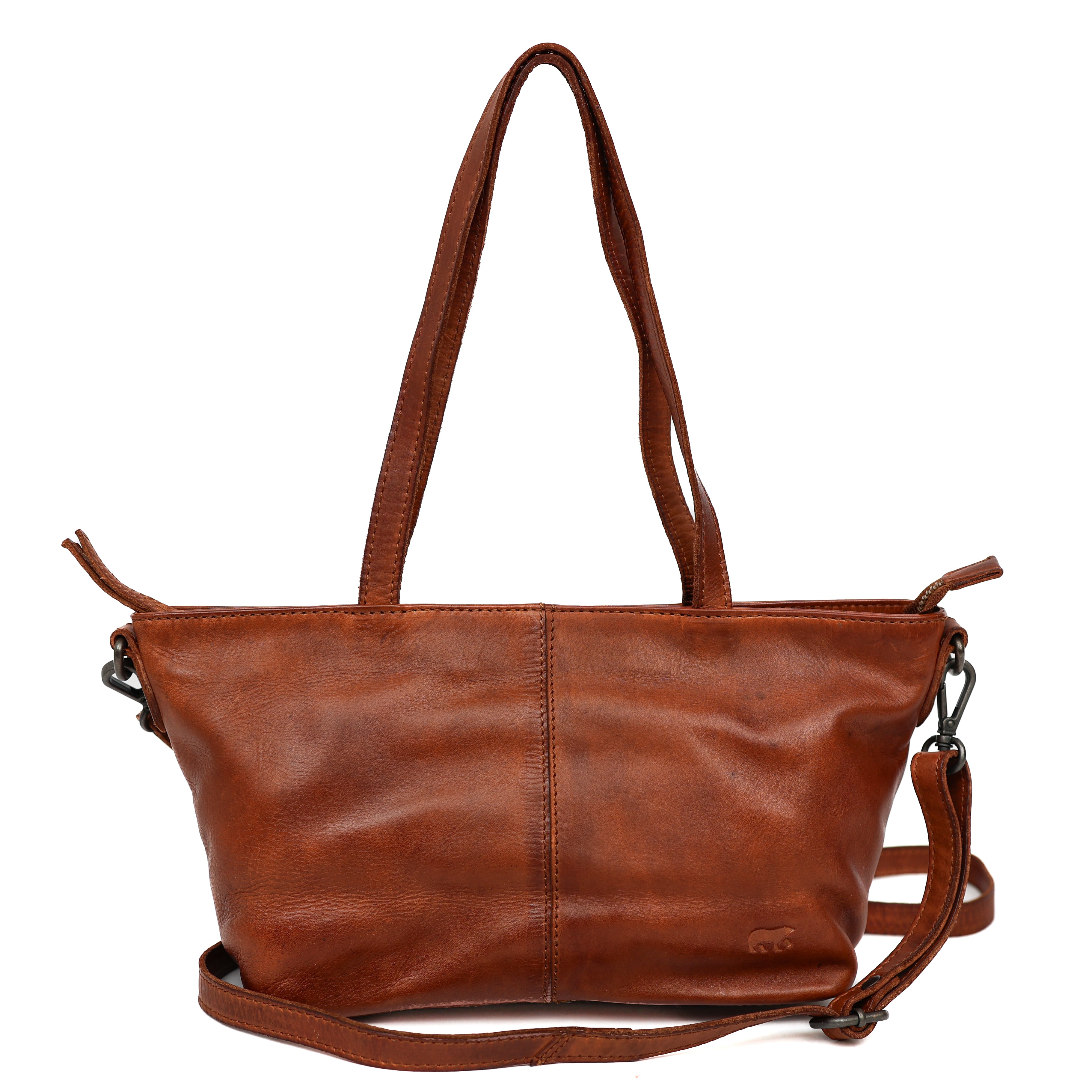 Klein hand-/schoudertasje 'Lola' cognac