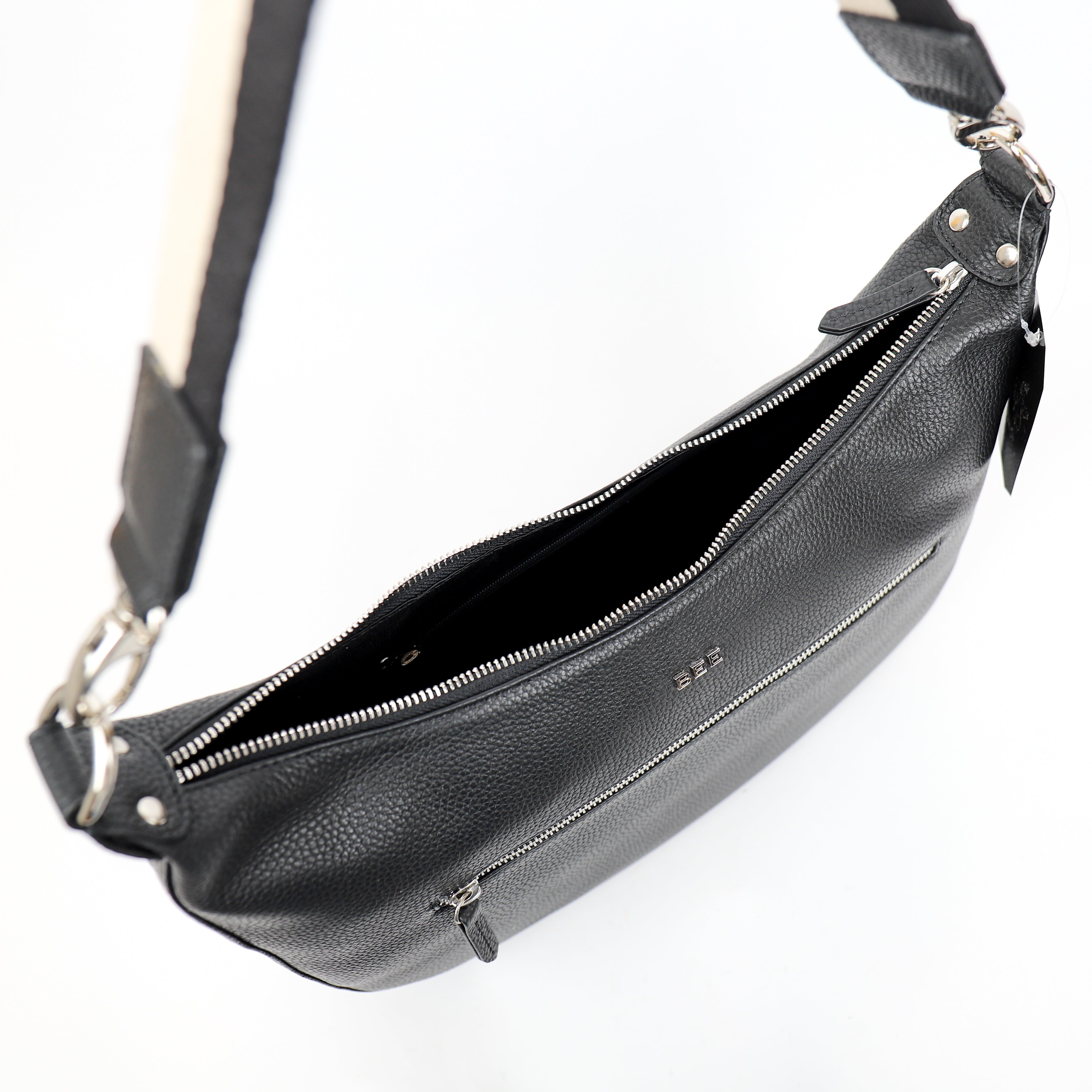 Hand/shoulder bag 'Lotus' Black