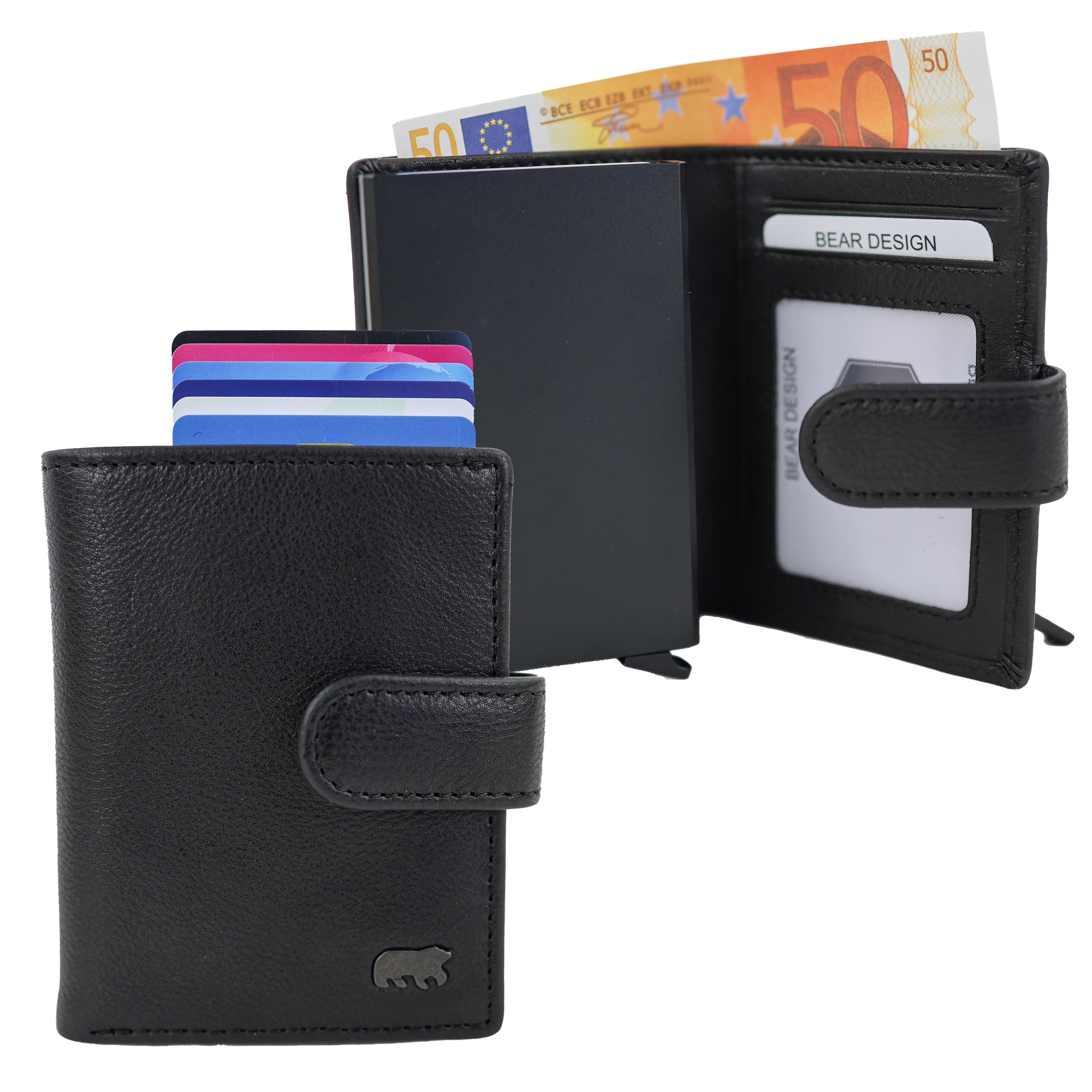 Luxe RFID Pasjeshouder 'Pietro' zwart