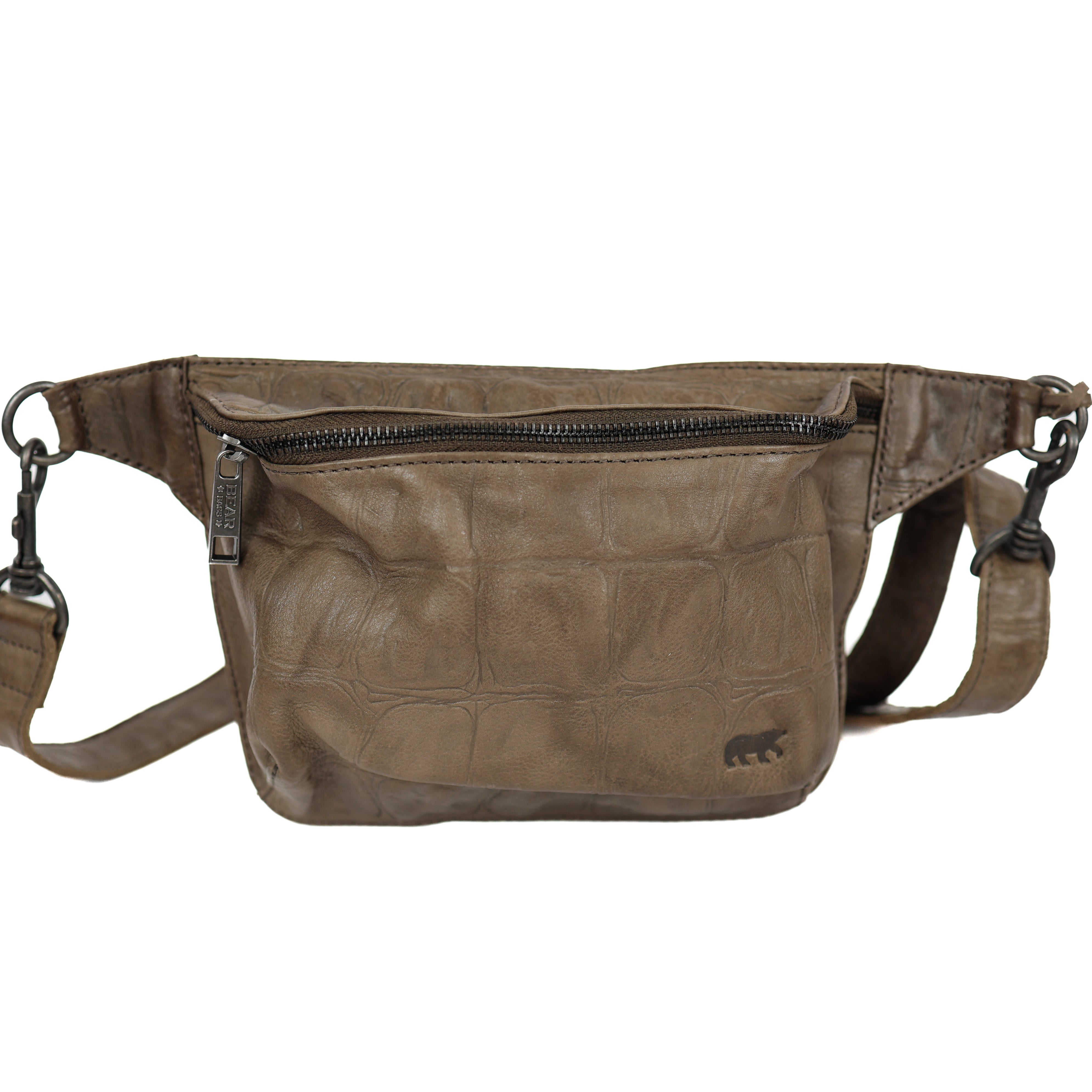 Crossbody tas 'Stef' slate croco