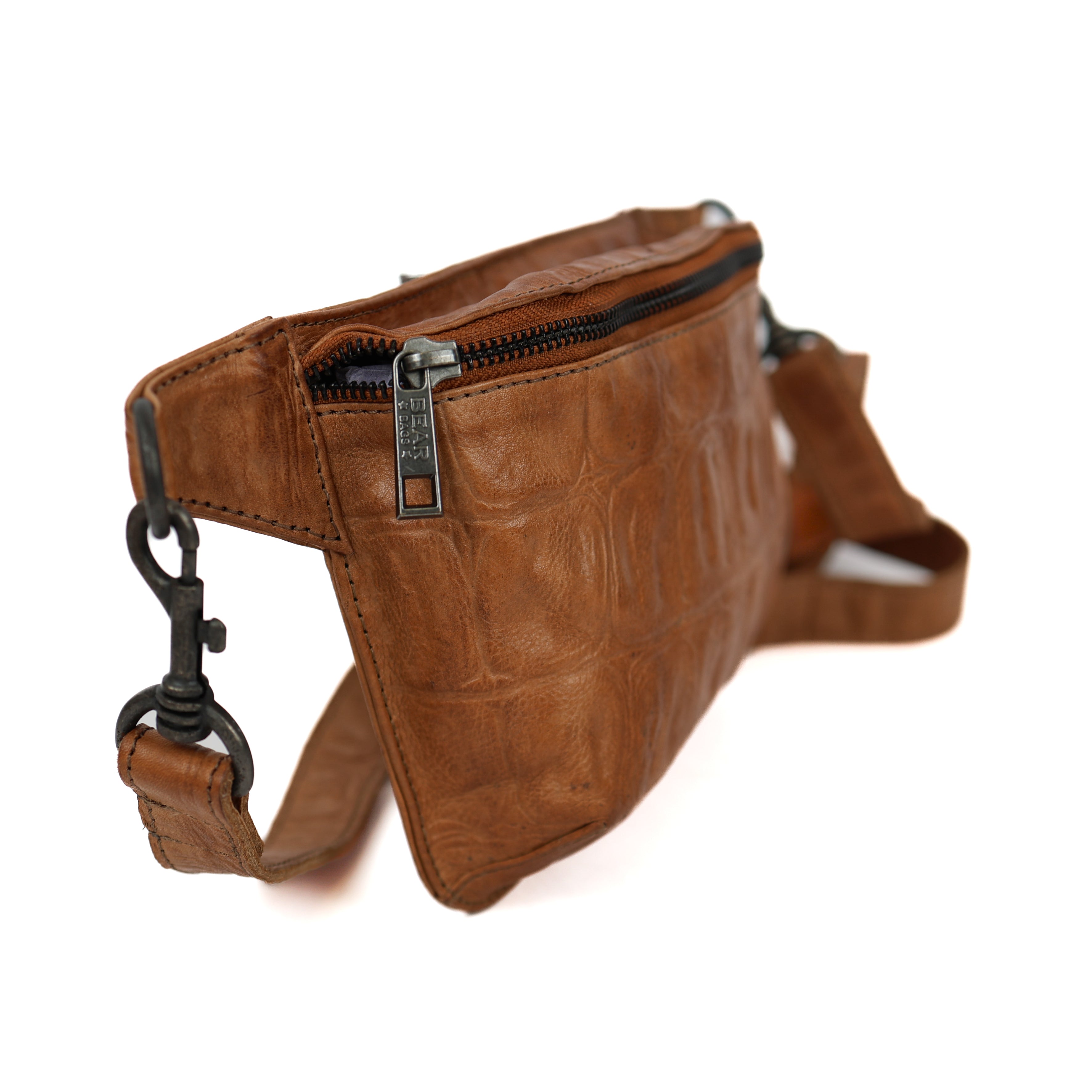 Crossbody tas 'Stef' taupe croco