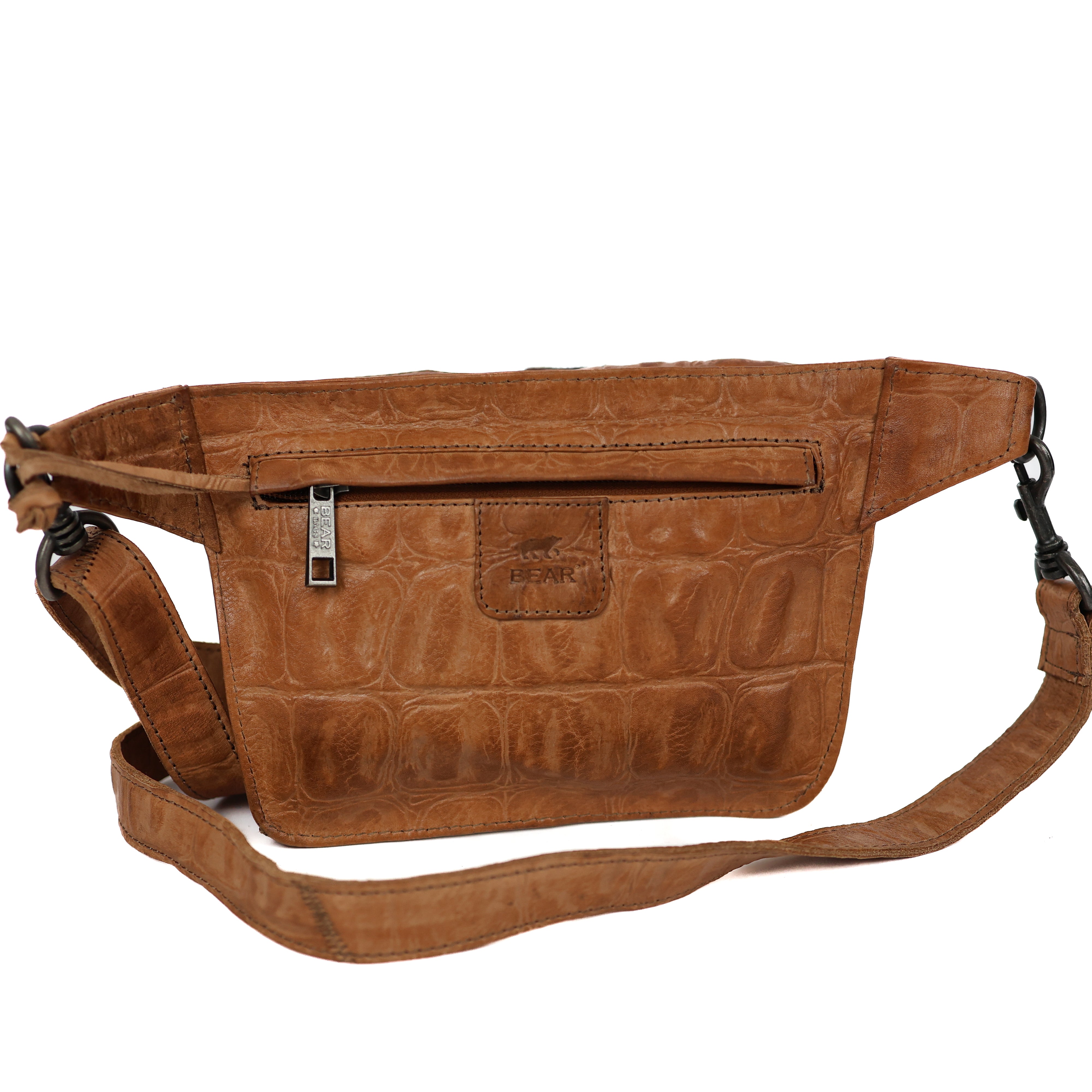 Crossbody tas 'Stef' taupe croco