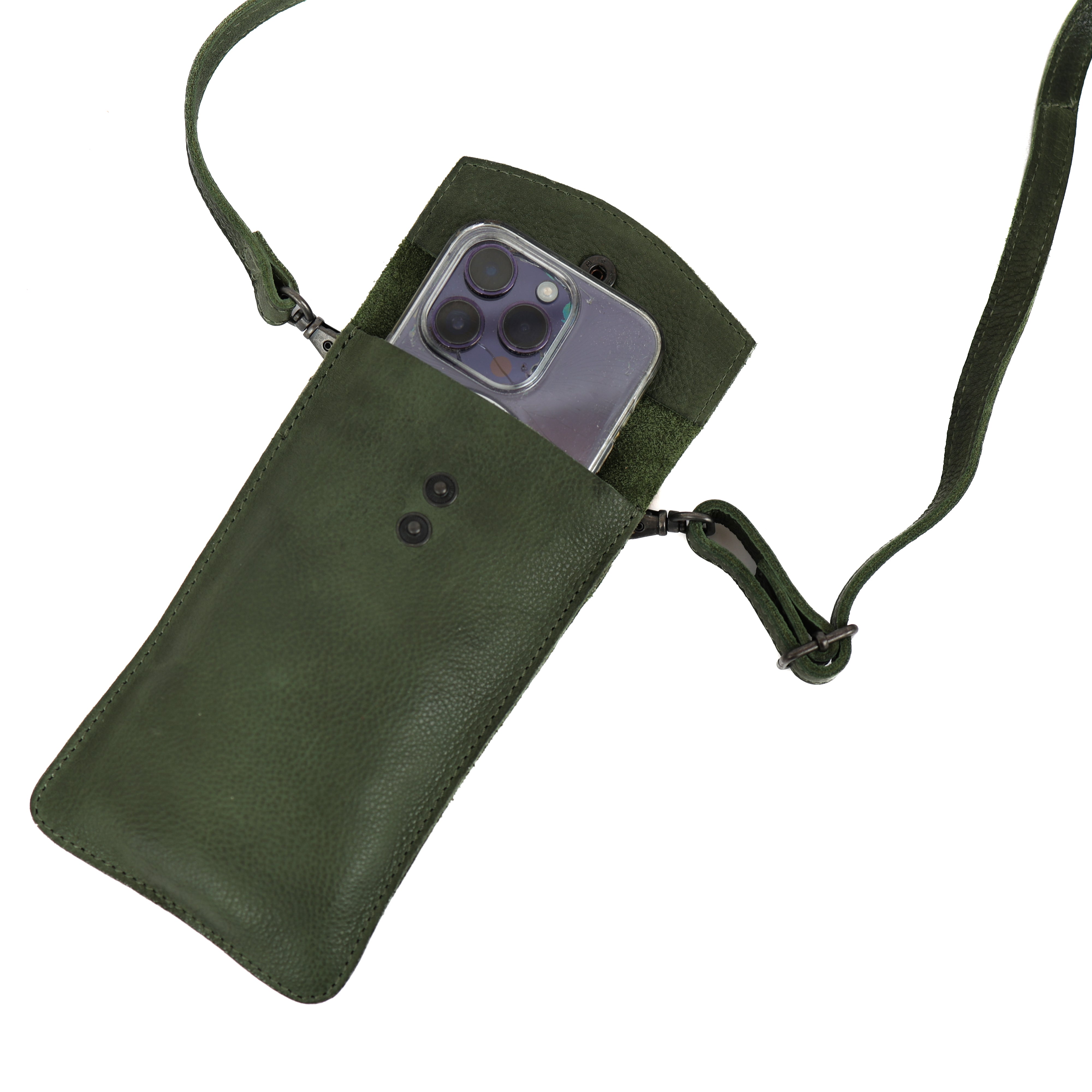 Phonebag 'Priya' green