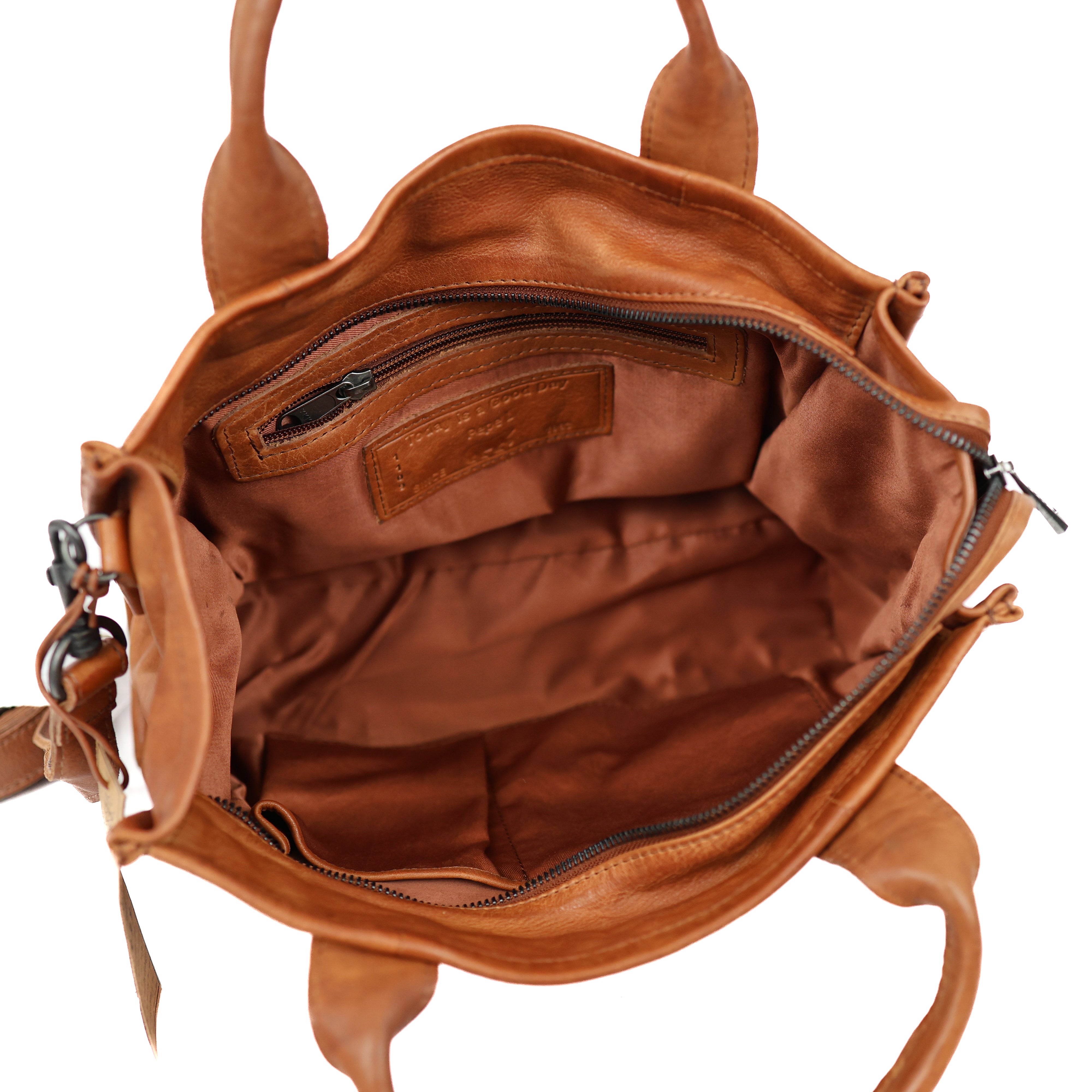 Tote bag 'Pepe' L cognac