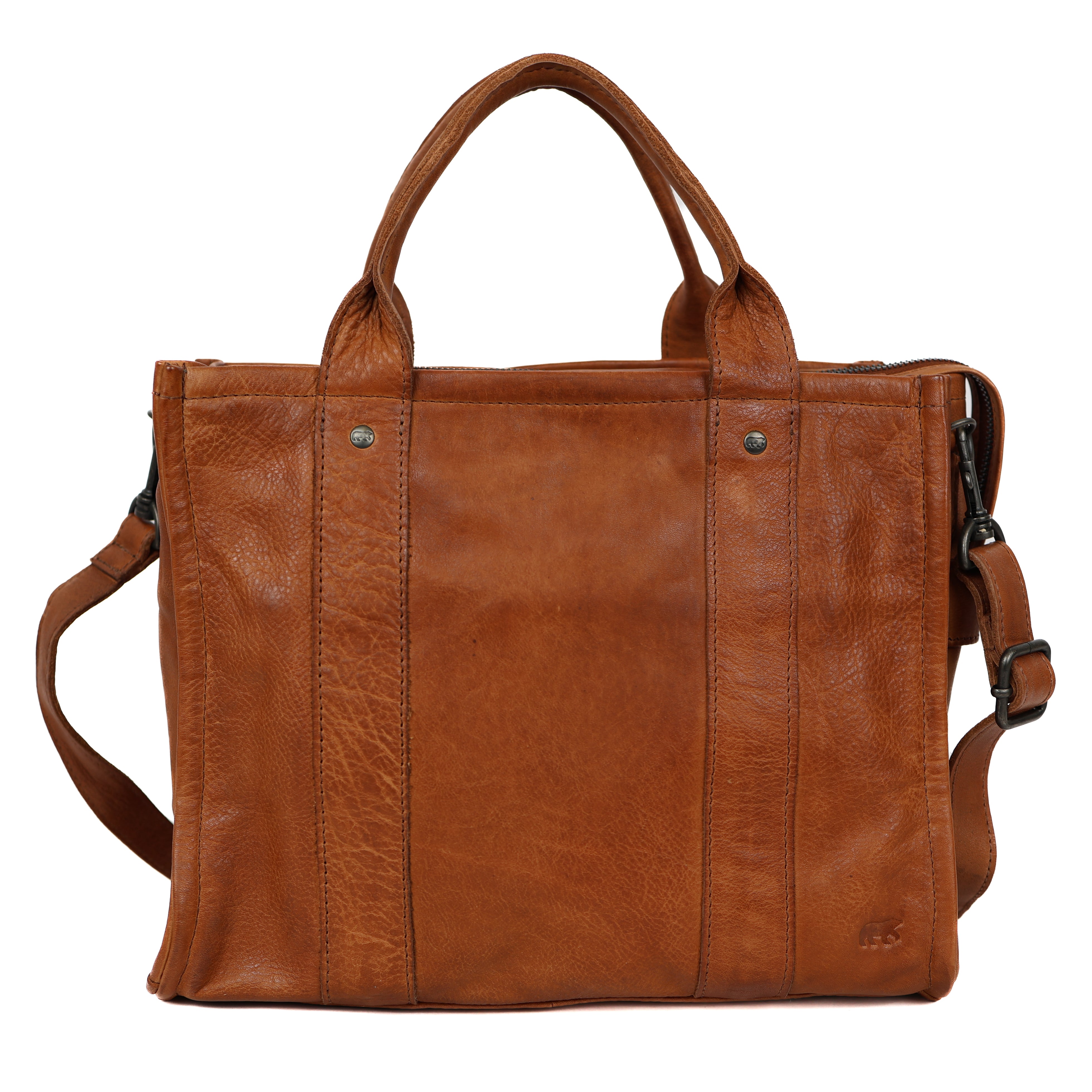 Tote bag 'Pepe' L cognac