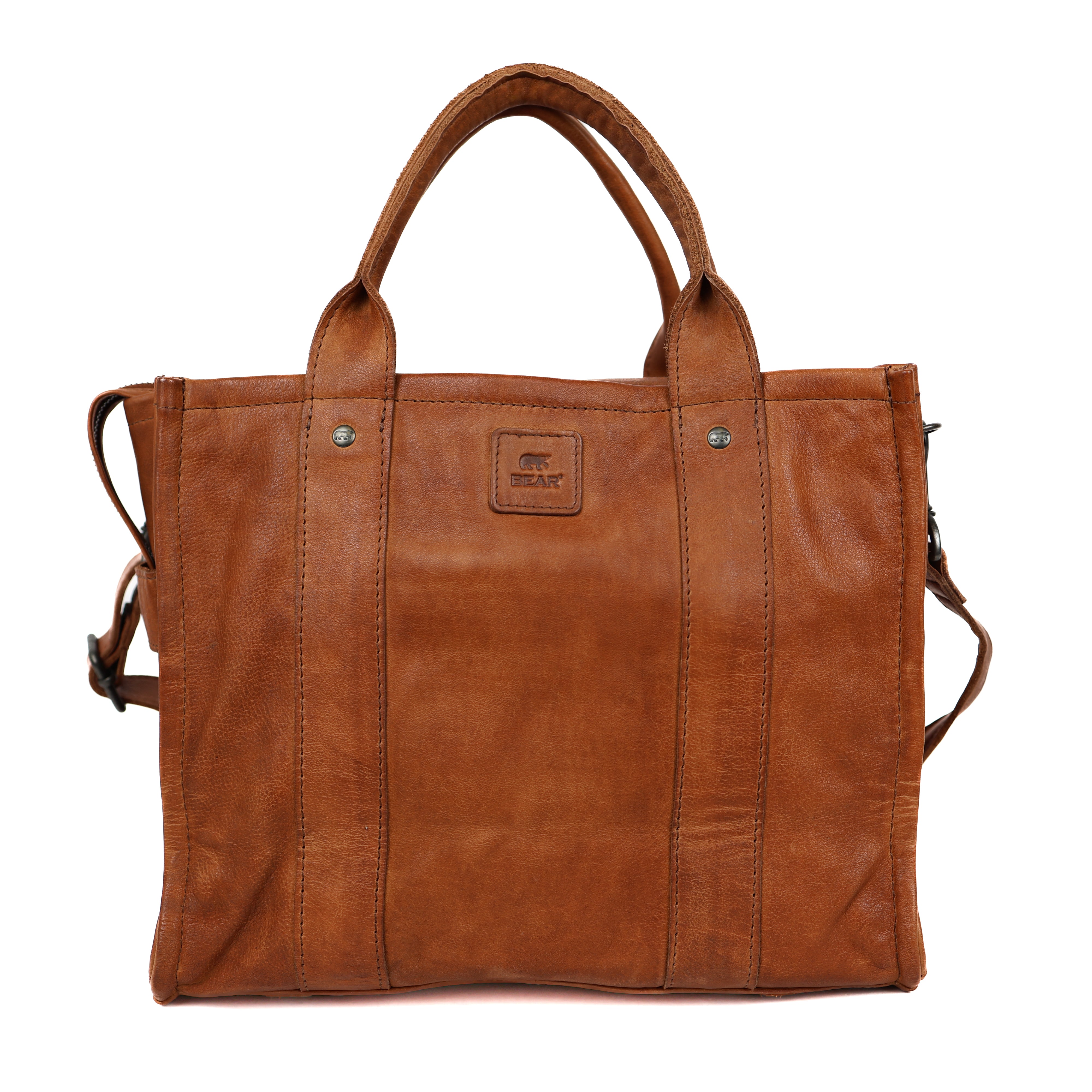 Tote bag 'Pepe' L cognac