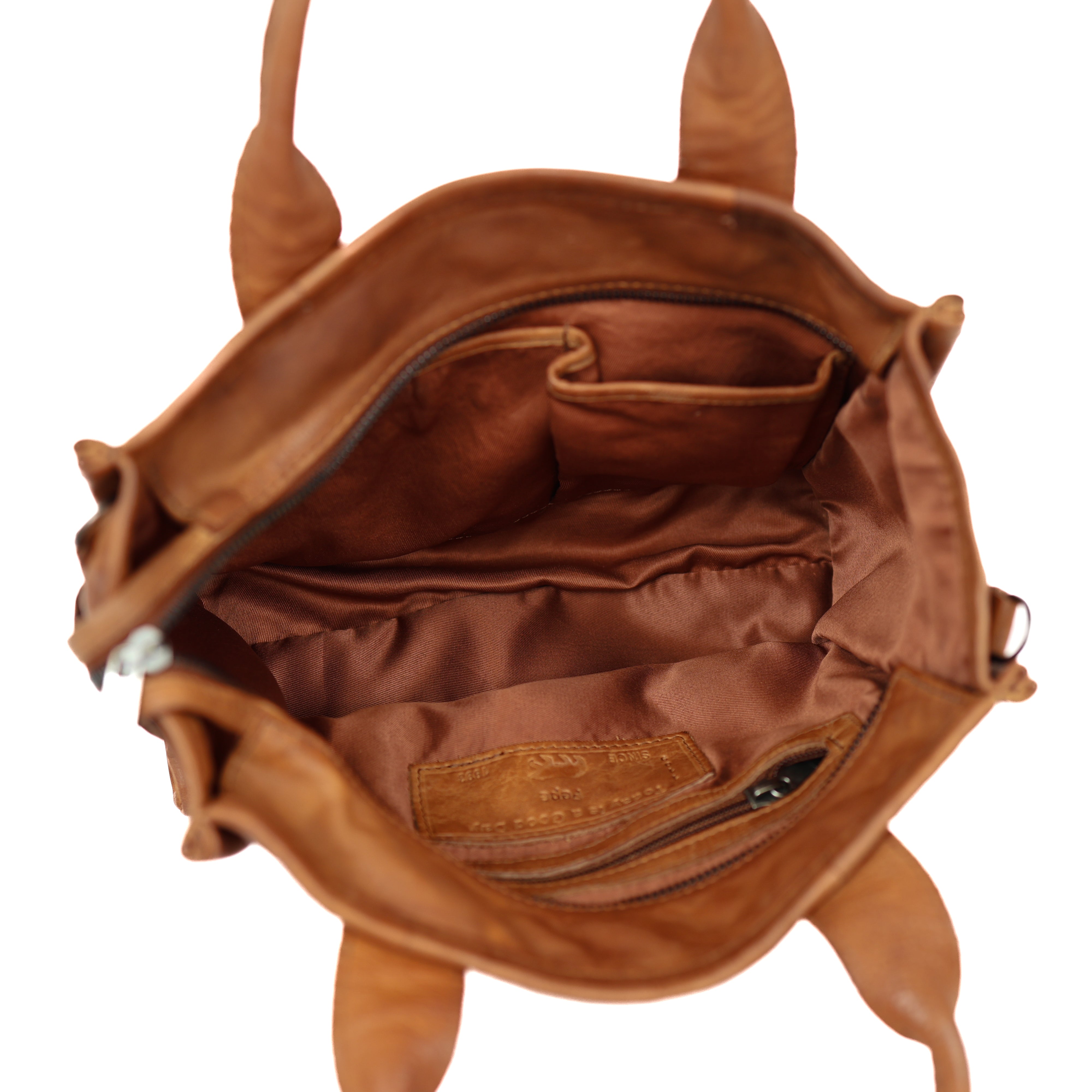 Tote bag 'Pepe' M cognac