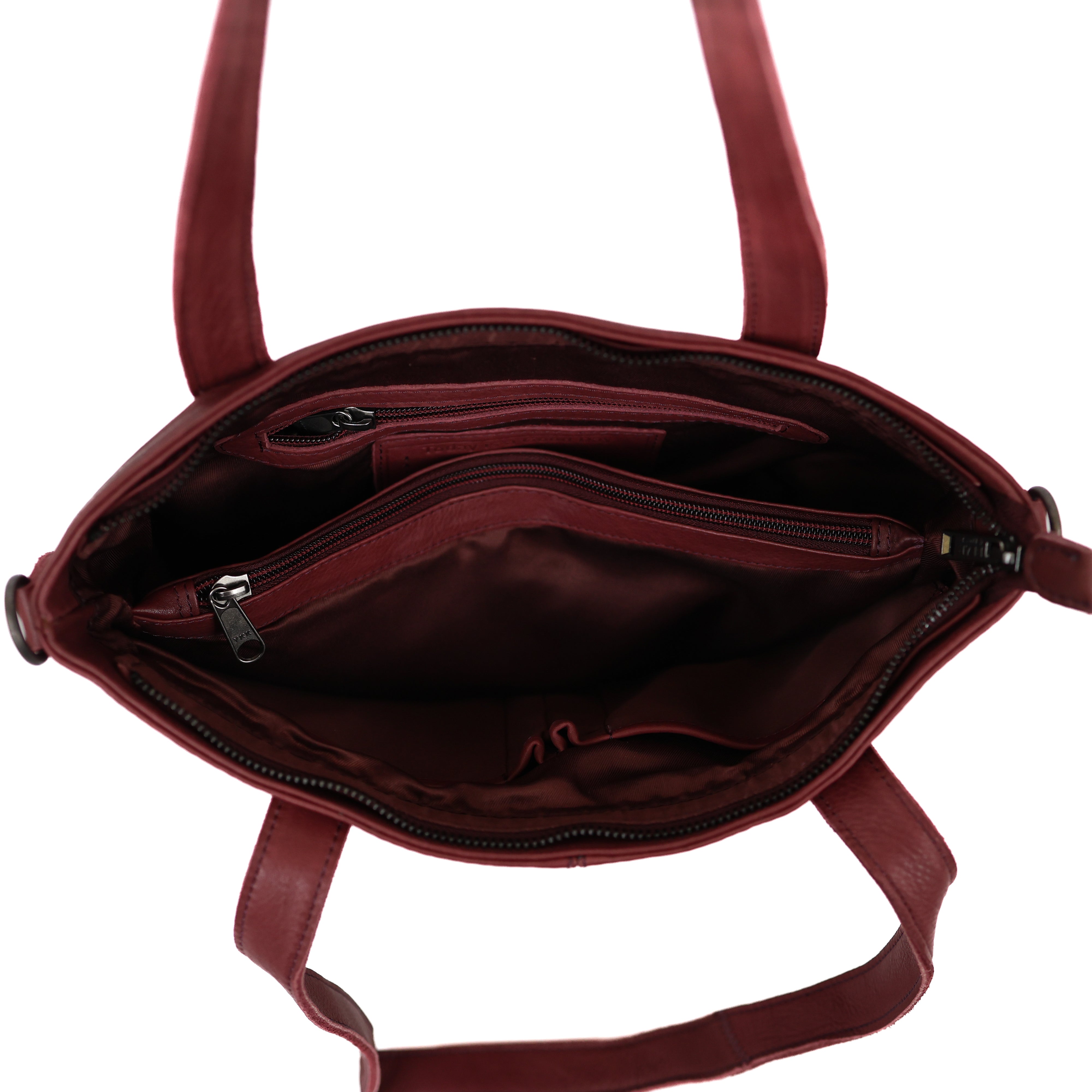 Hand/shoulder bag 'Jilke' burgundy