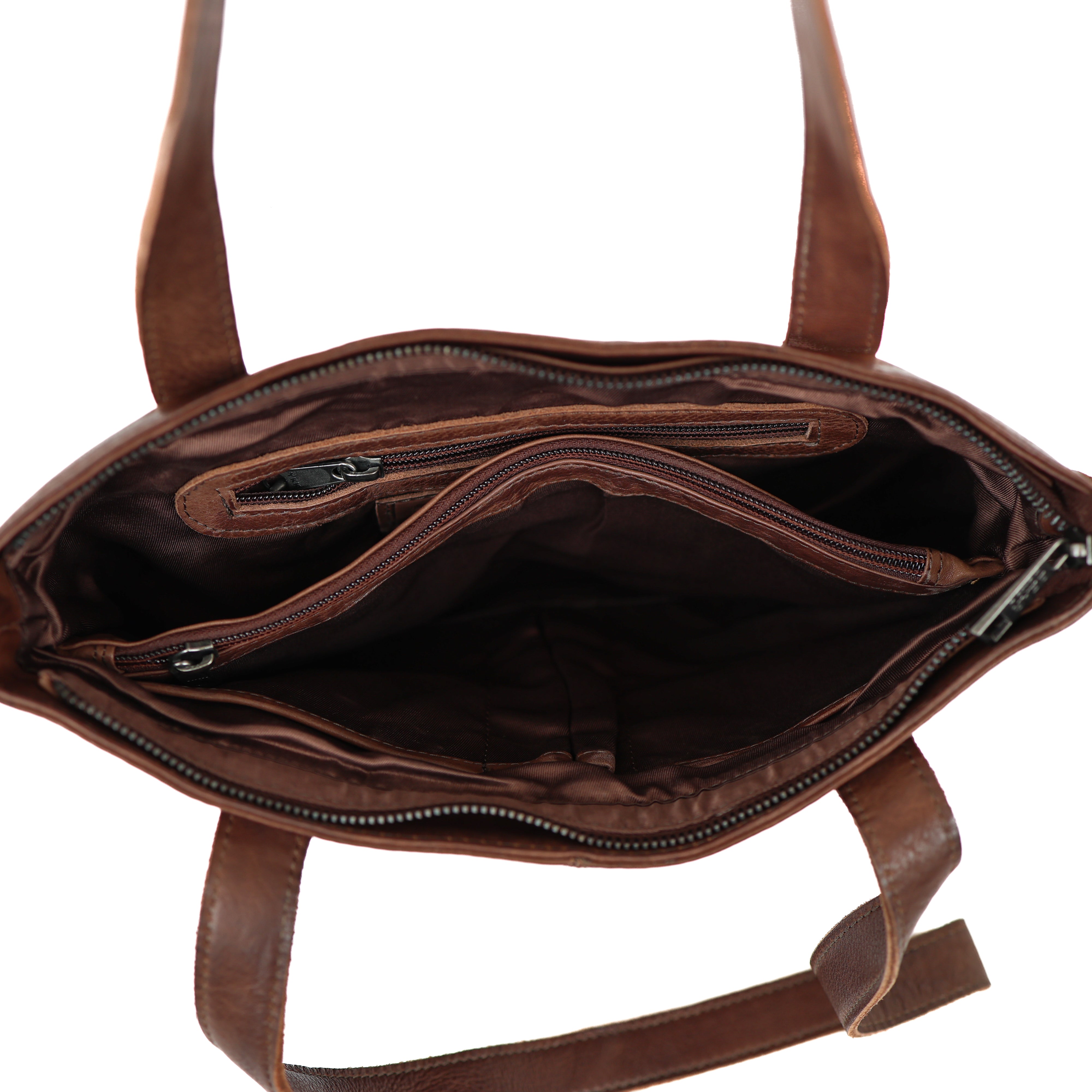 Hand/shoulder bag 'Jilke' dark brown