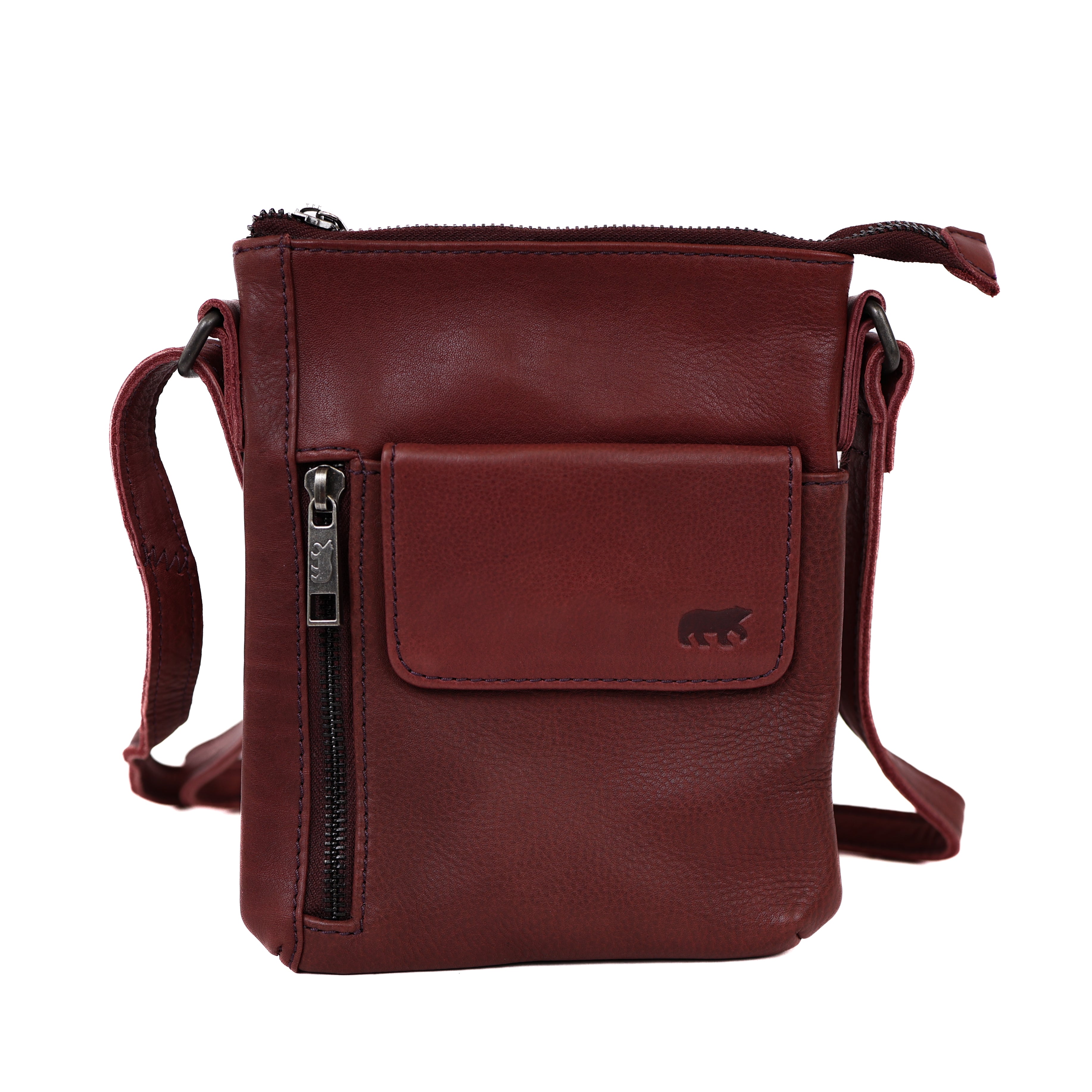 Shoulder bag 'Davide' burgundy