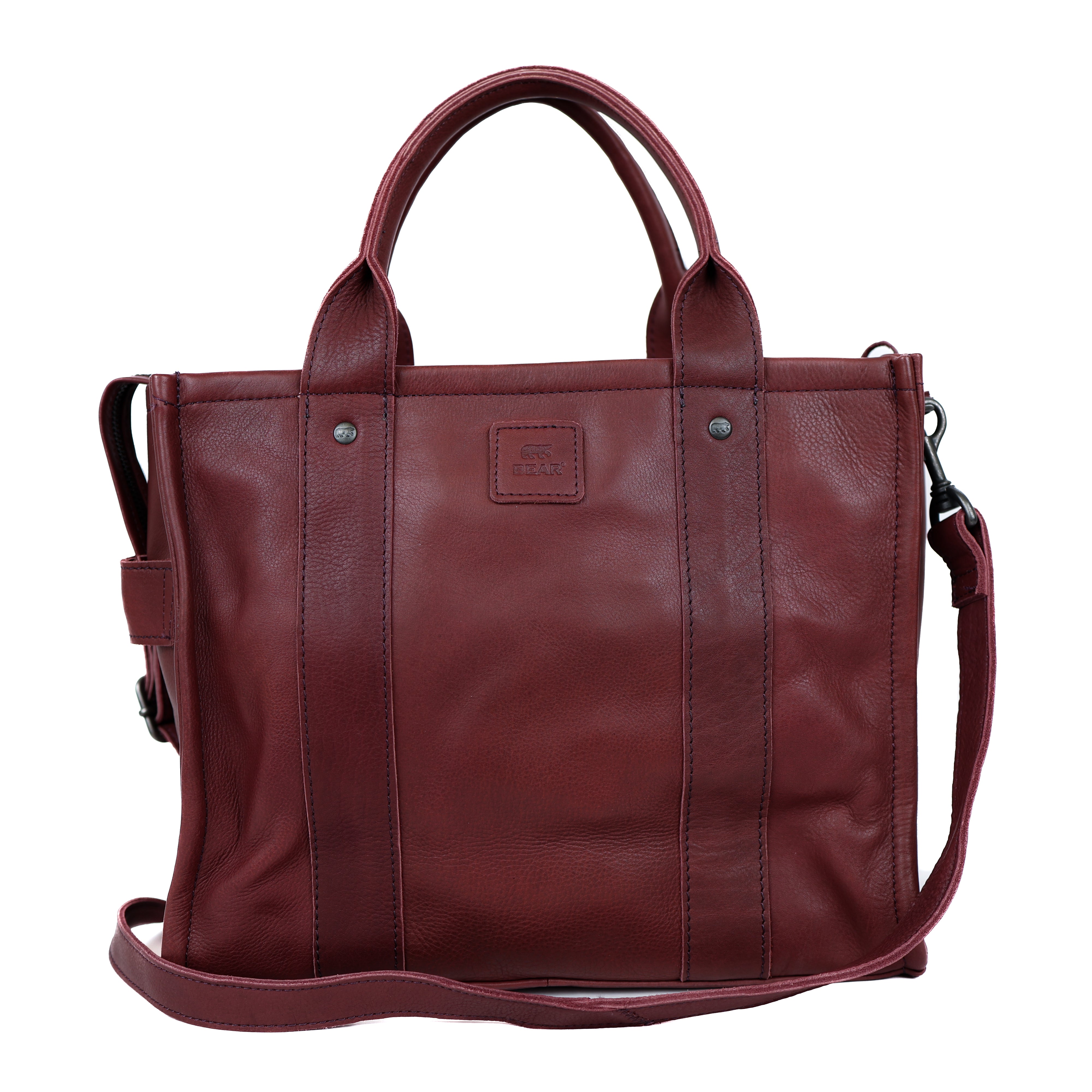 Tote bag 'Pepe' L bordeaux