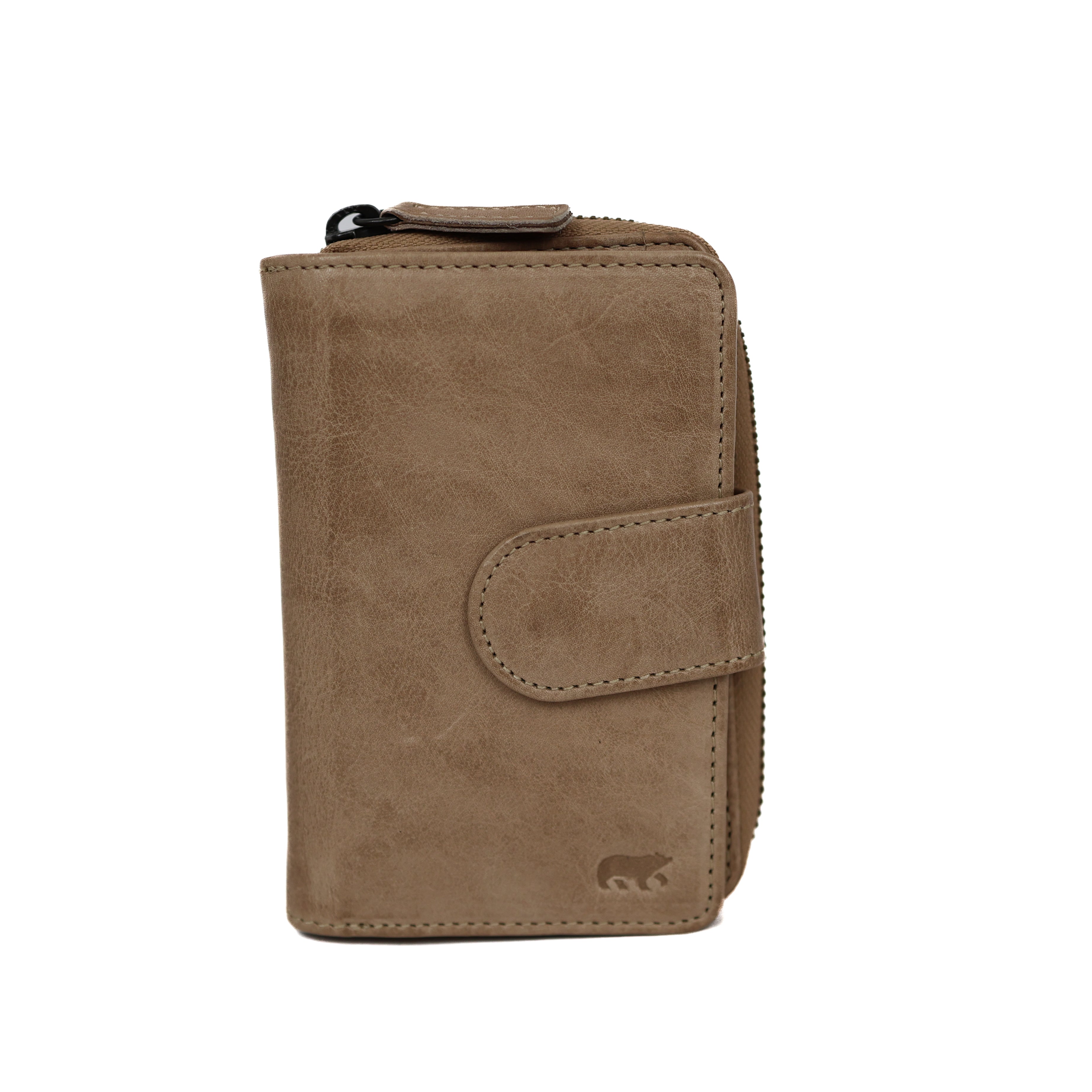 Zipper wallet 'Loet' cognac