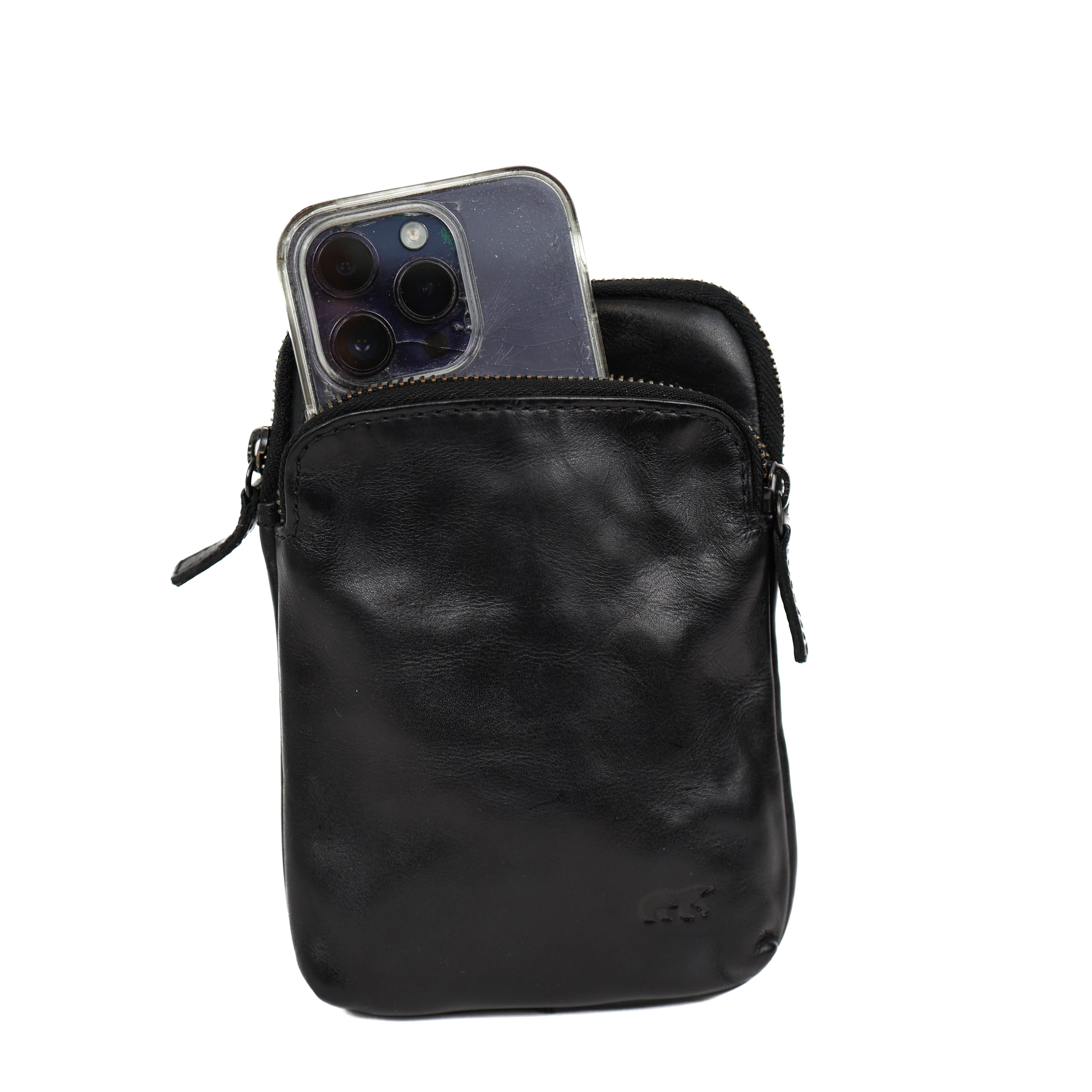 Telefoontasje 'Jack' zwart
