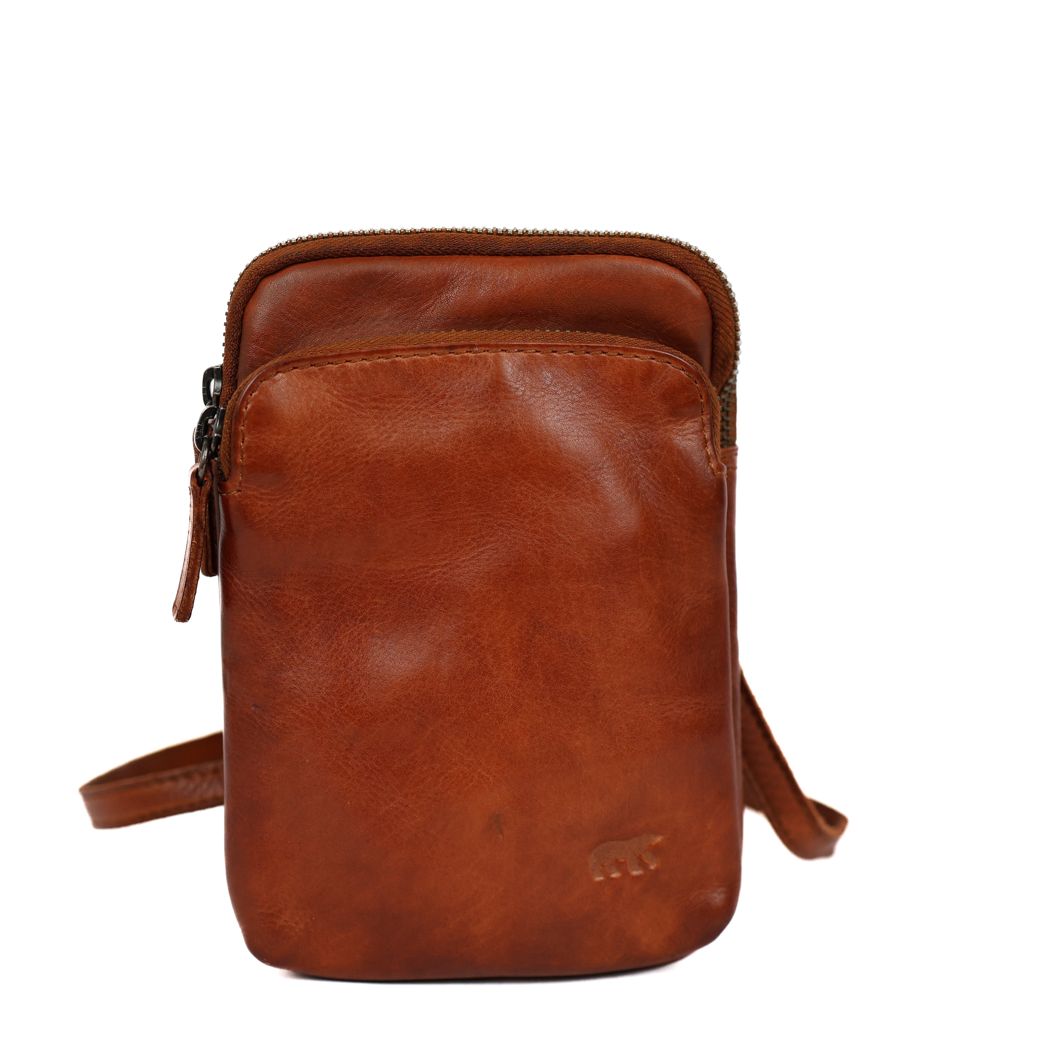 Telefoontasje 'Jack' cognac
