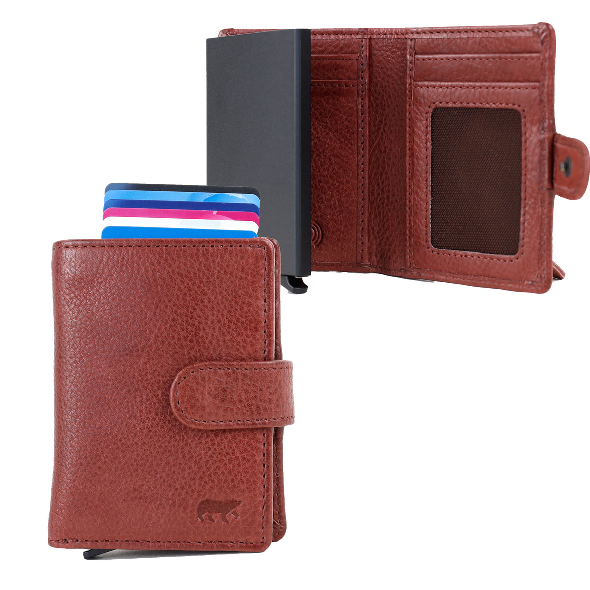 RFID card holder 'Bobby' merlot
