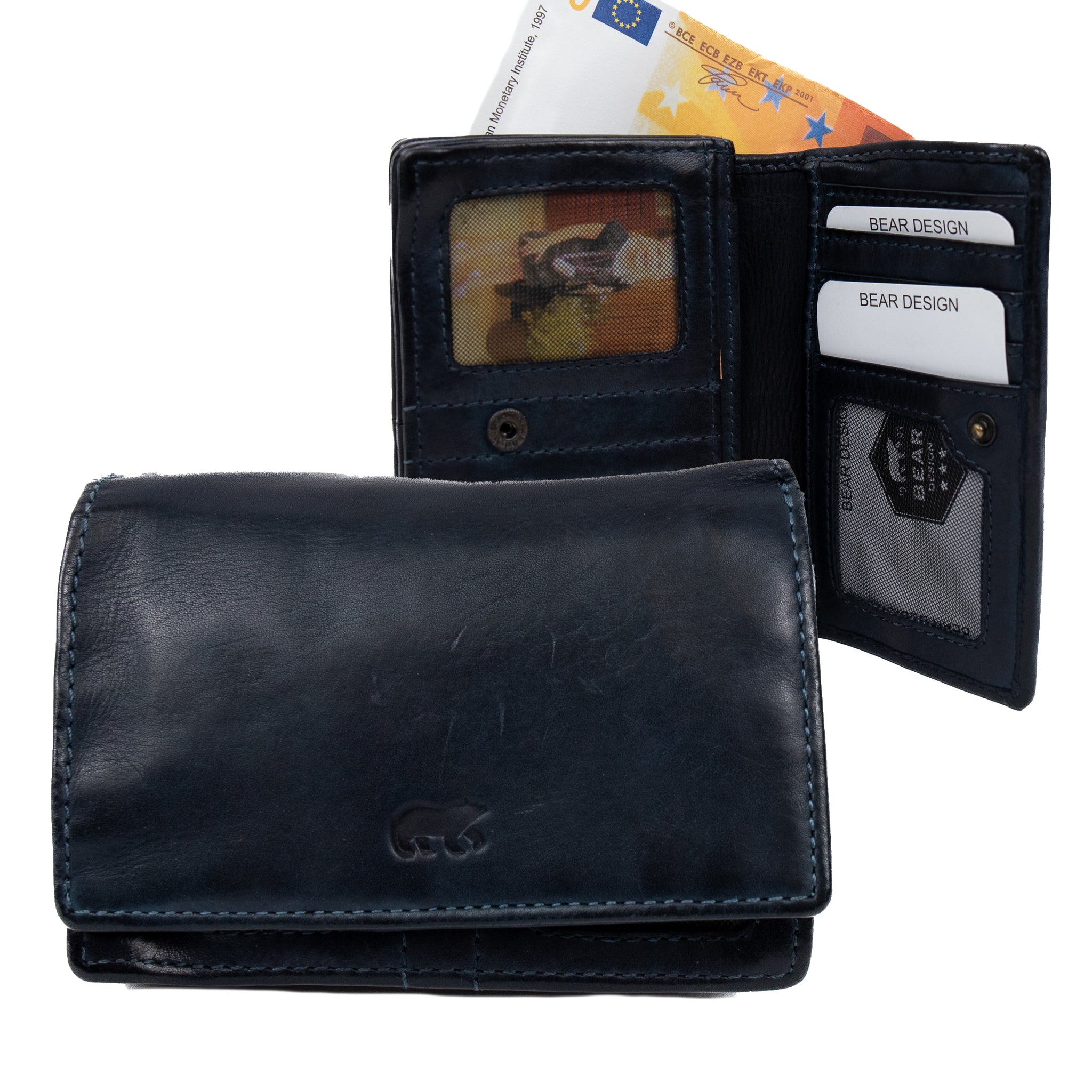 Flap wallet 'Nina' dark blue