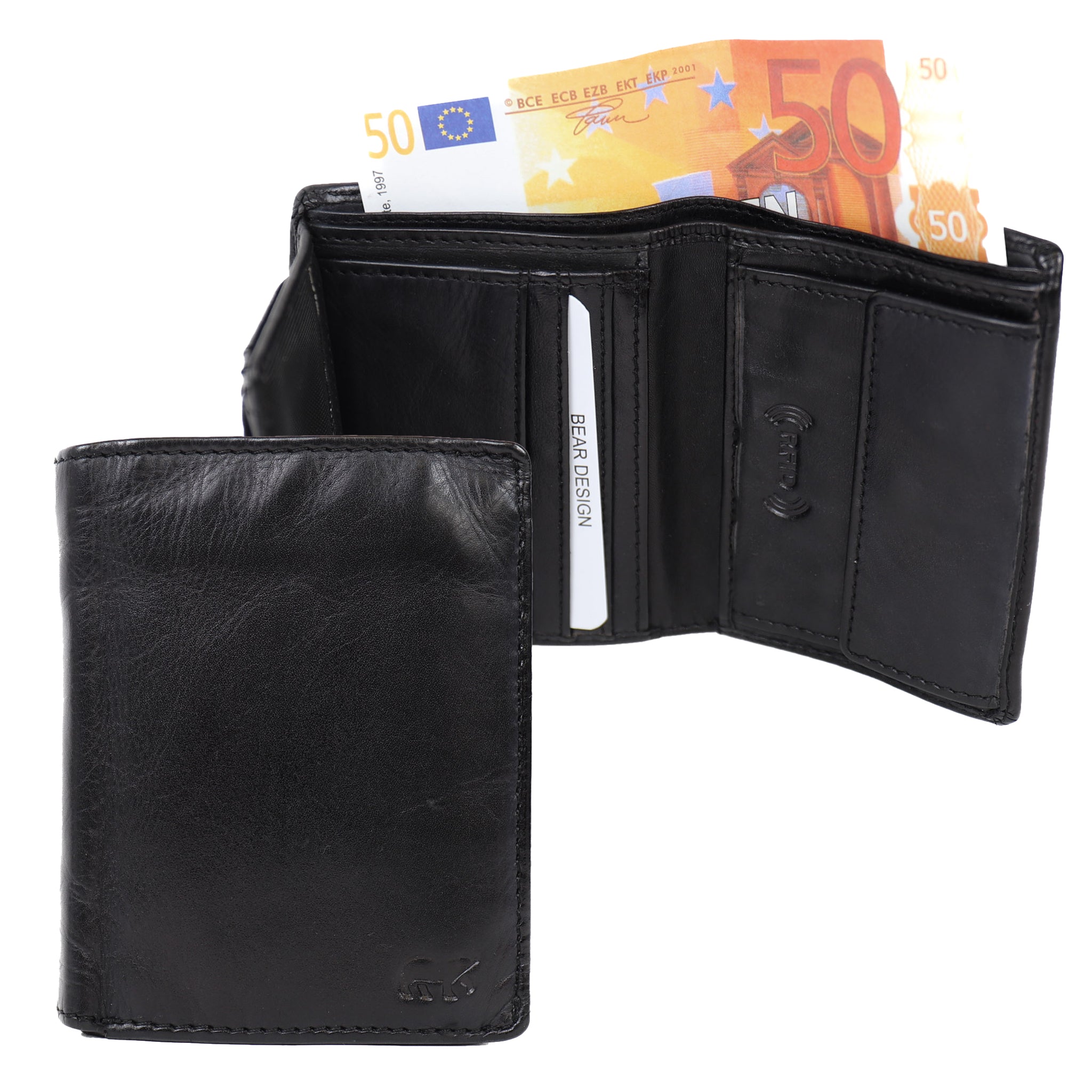 Billfold 'Remo' zwart