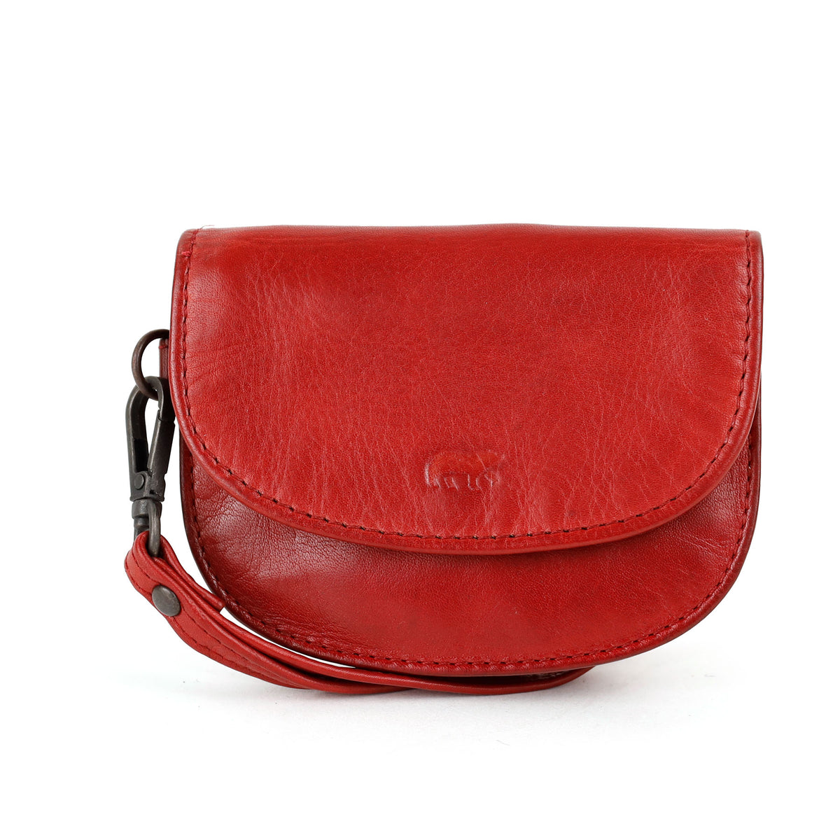 Wallet with wrist strap 'Eva' cognac