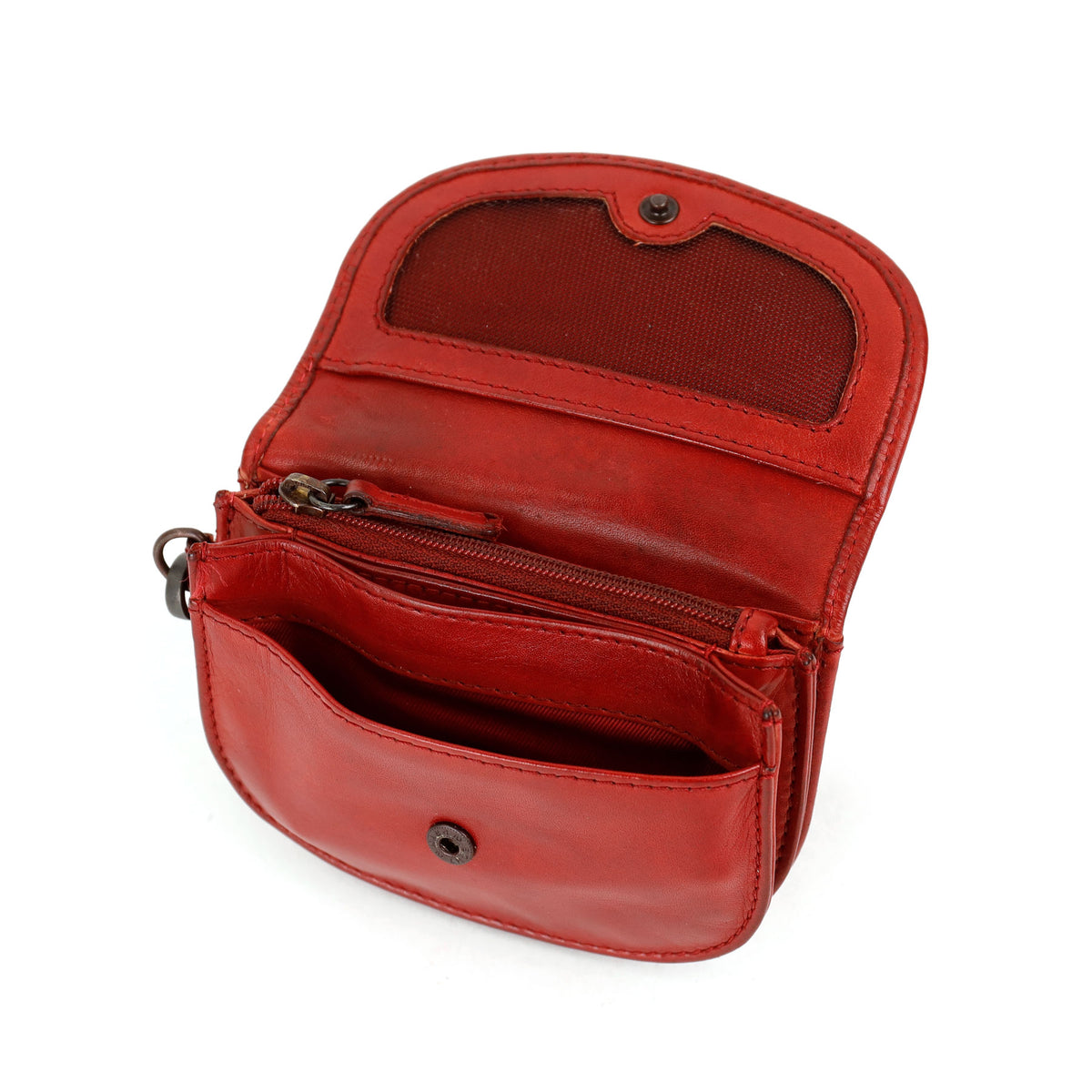 Wallet with wrist strap 'Eva' cognac