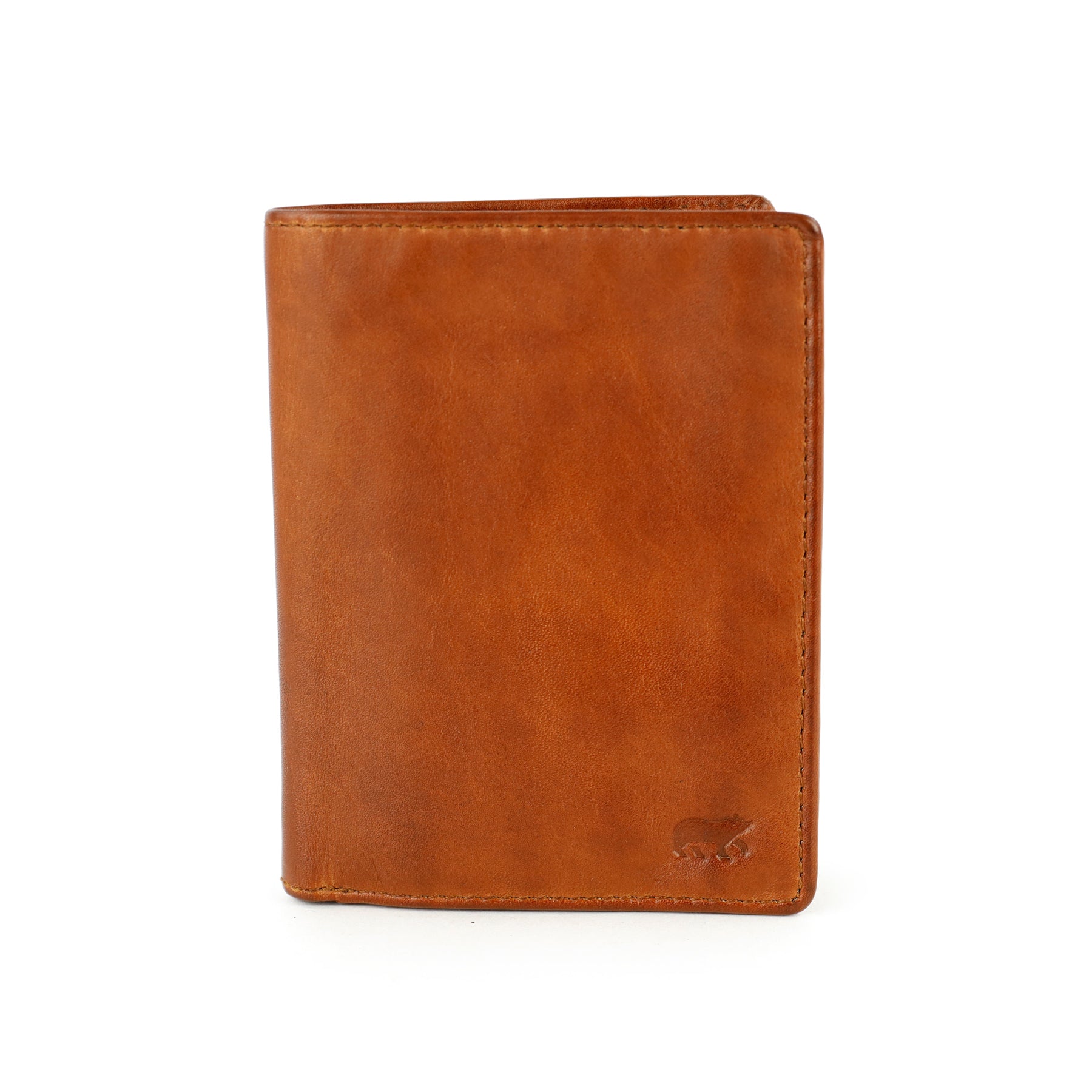 Portefeuille/billfold 'Leon' cognac