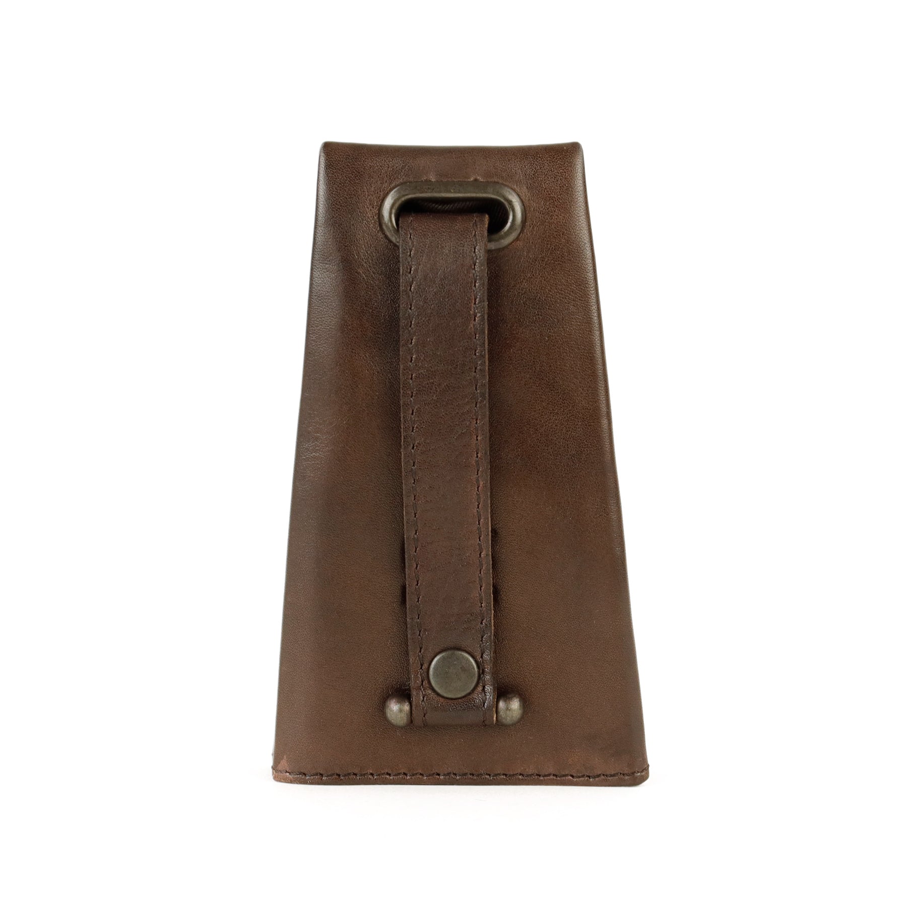 Clock key case 'Pablo' dark brown