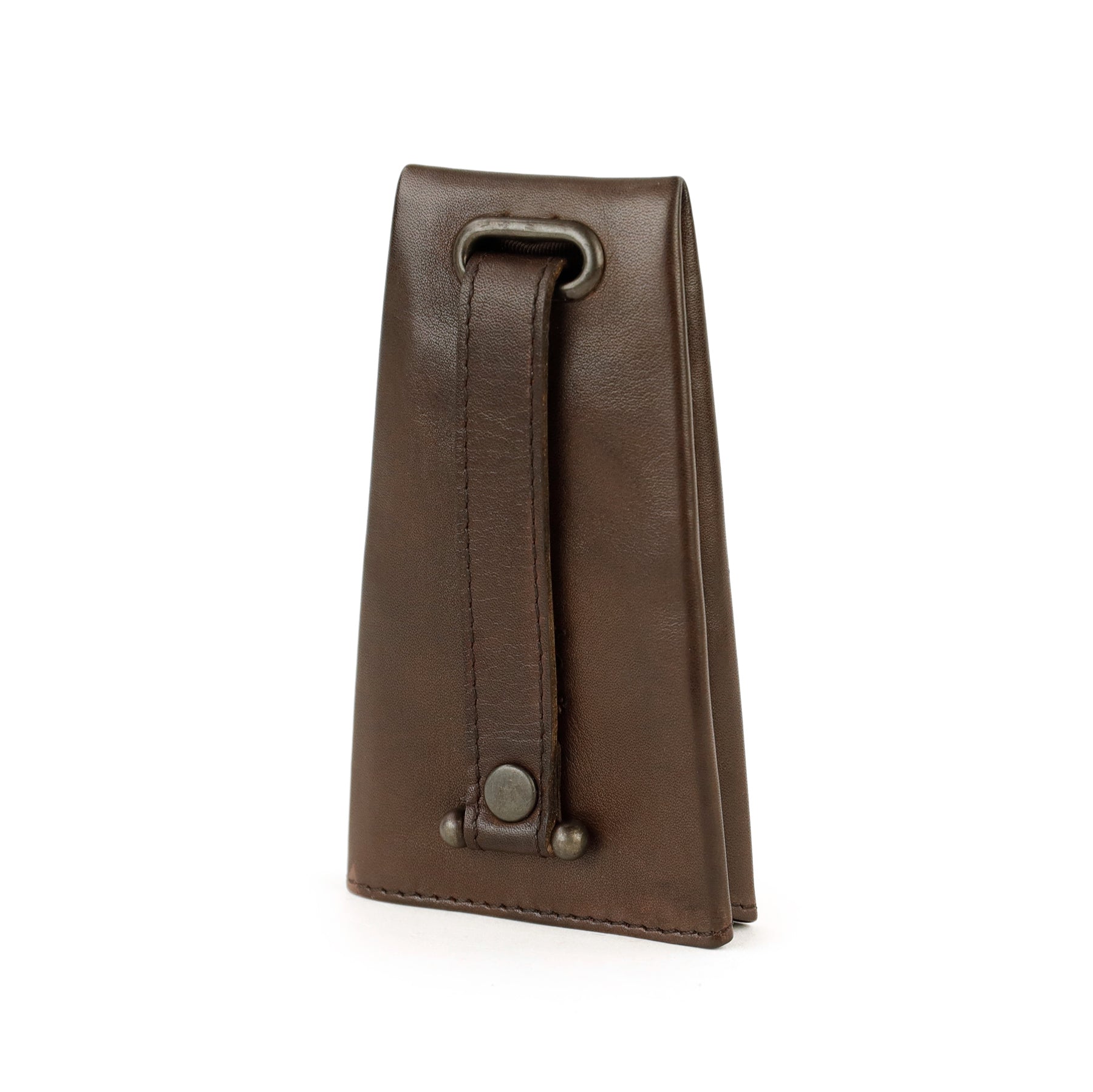 Clock key case 'Pablo' dark brown
