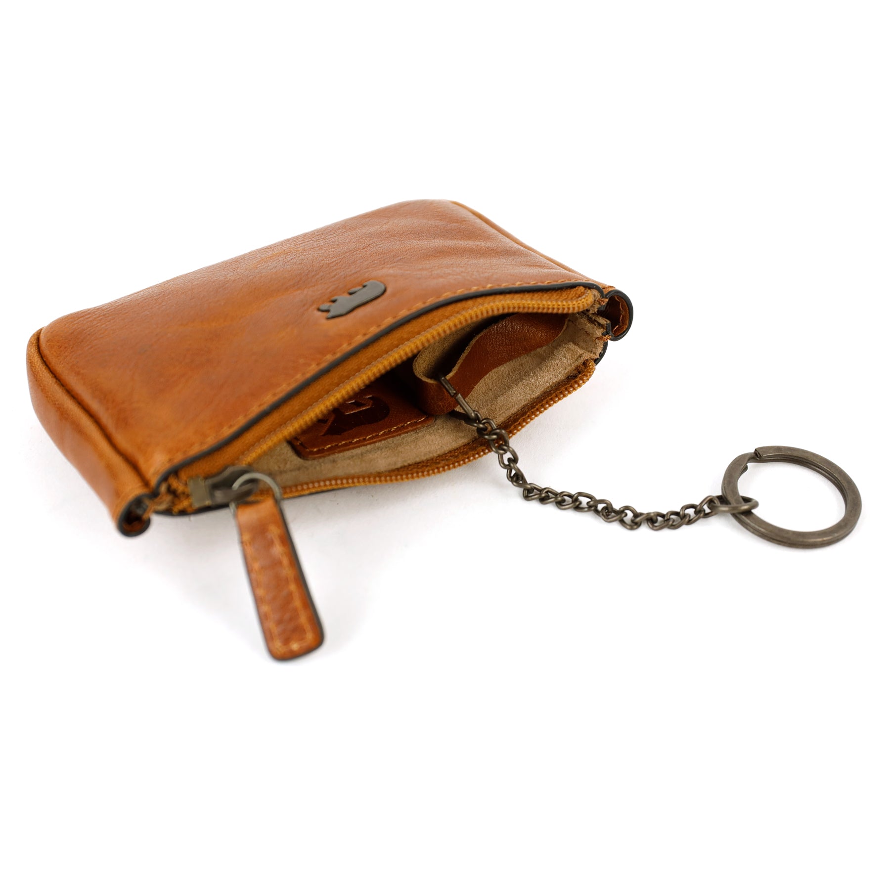 Luxe Sleuteletui 'Paolo' cognac