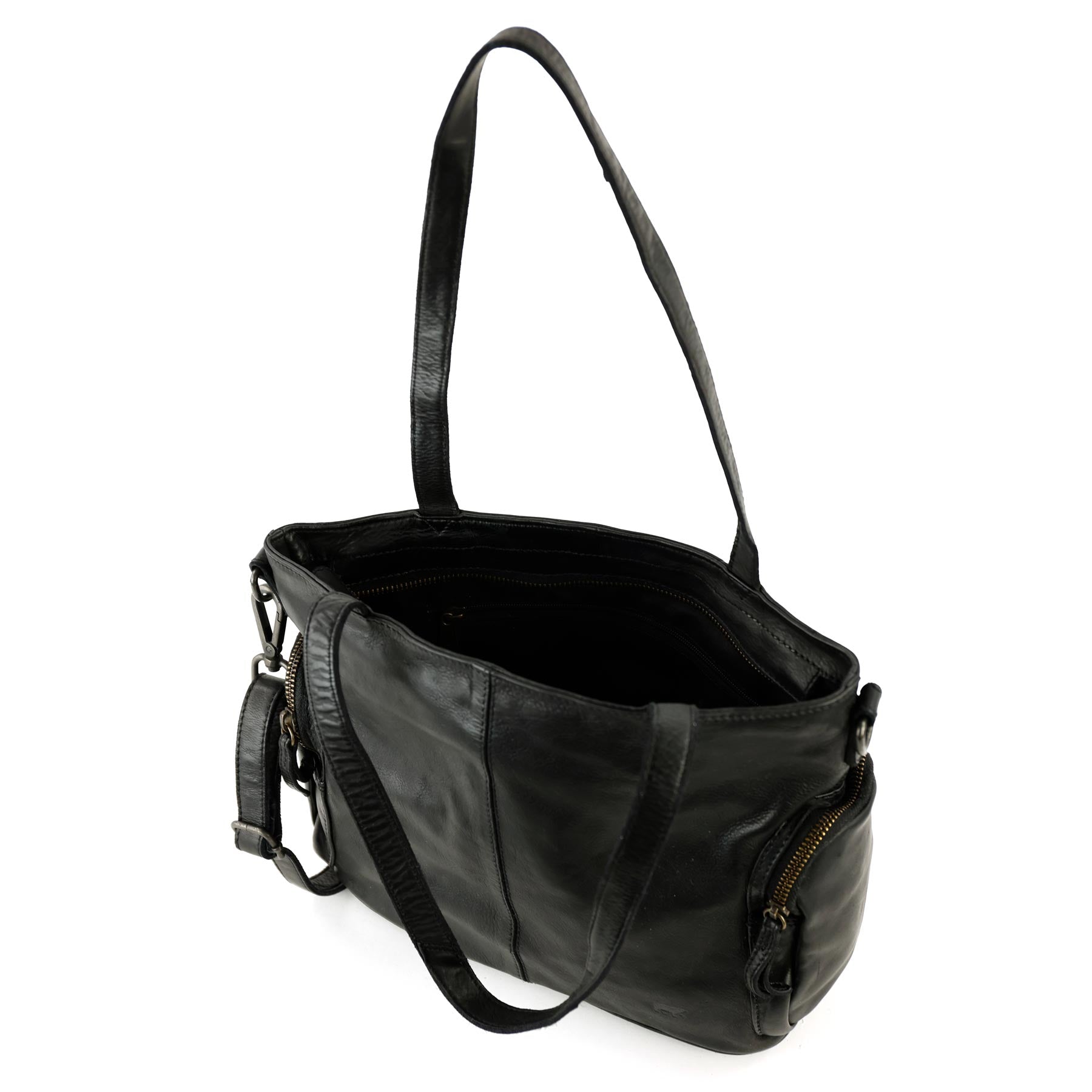 Shopper-/schoudertas 'Liv' zwart