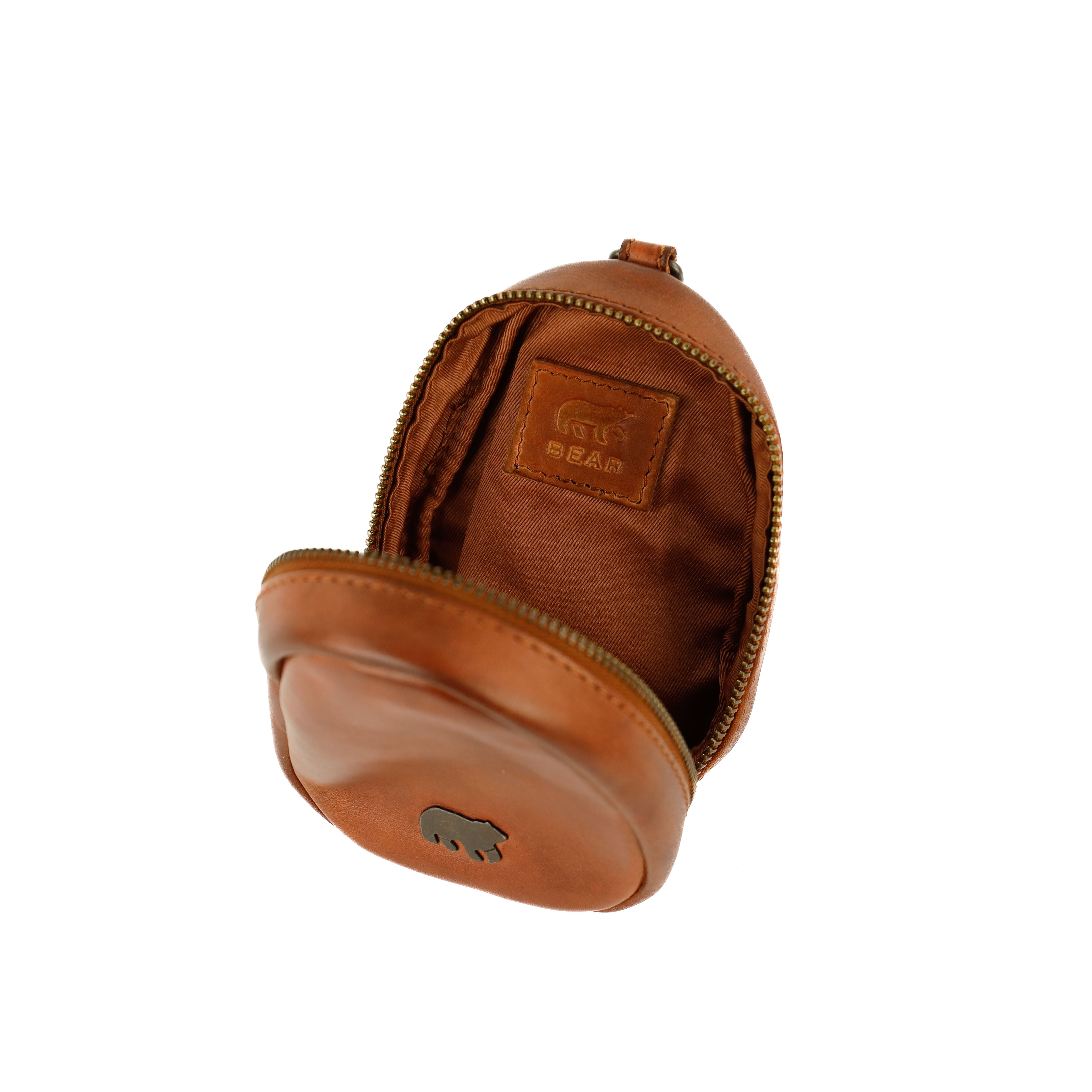 Bag Charm/Case 'Fieke' cognac