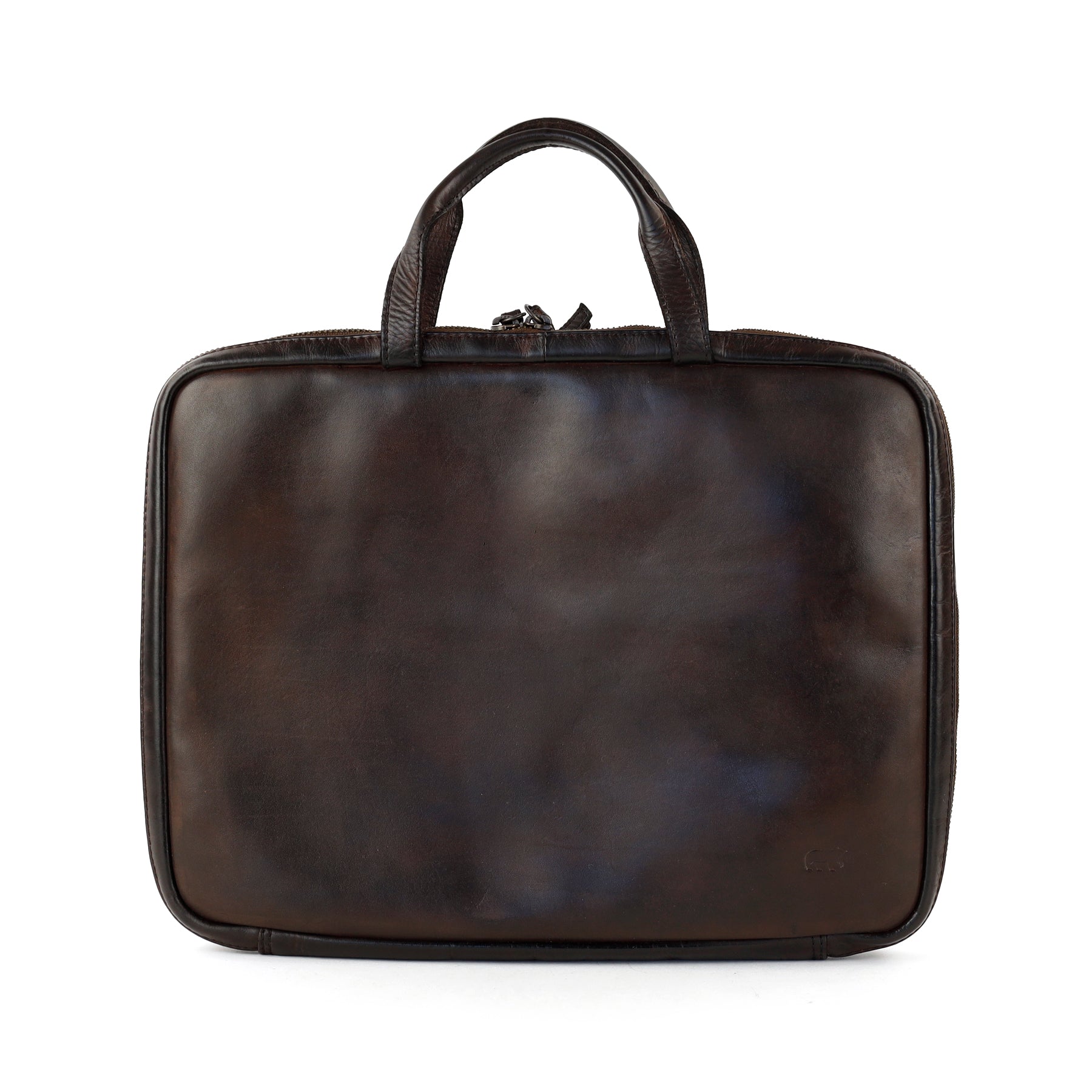 Compact briefcase 'Cleo' dark brown