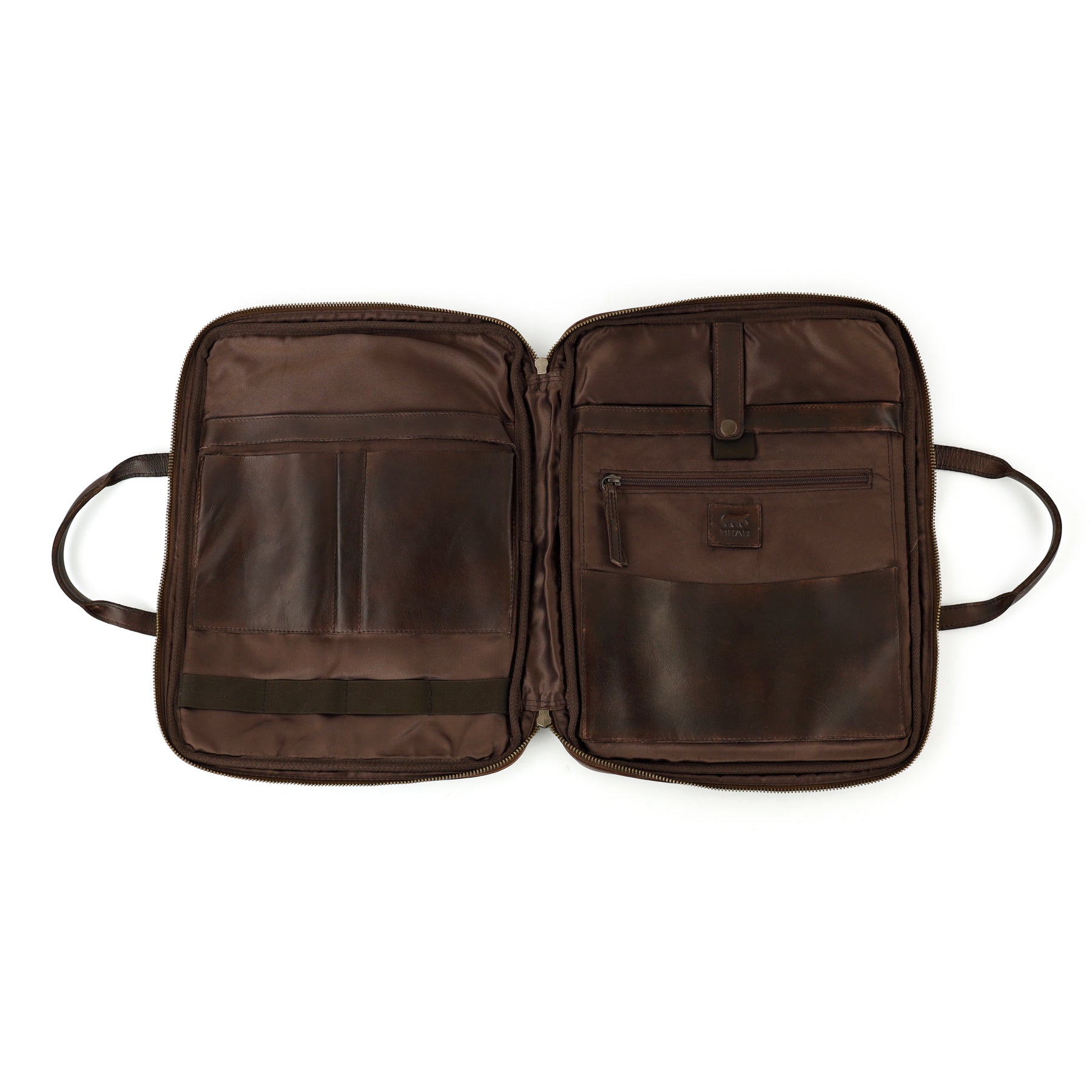 Compact briefcase 'Cleo' dark brown